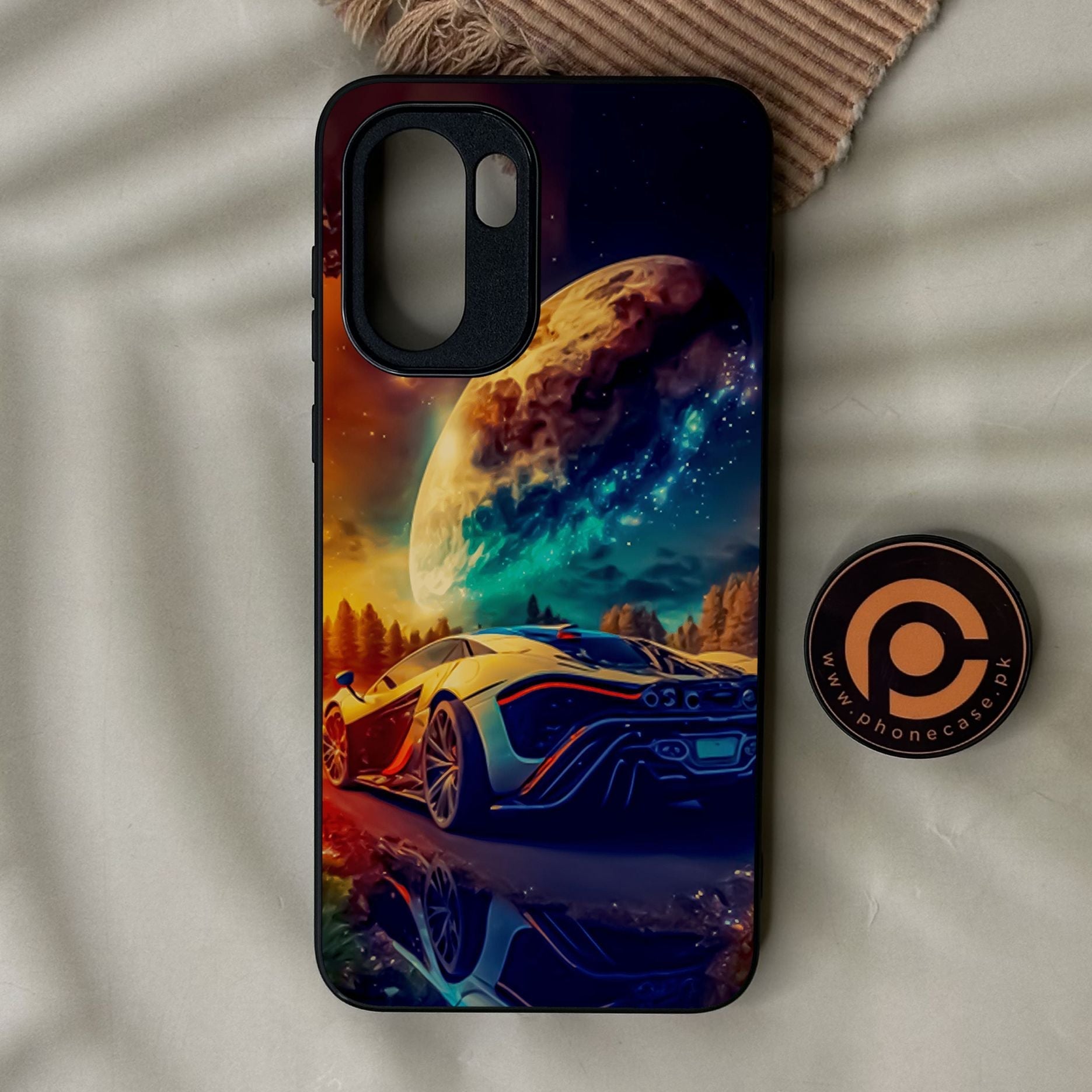OnePlus 15R - Racing Design 5 - Premium Metal Printed Soft Bumper Shock Proof Case