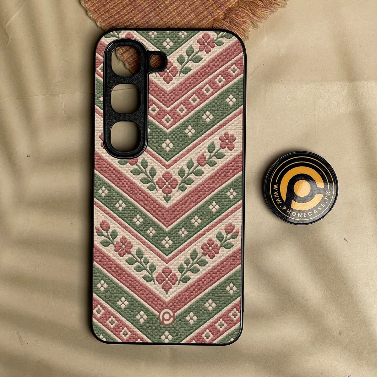 Infinix Hot 70 Pro - Classic Weave Design 17 - Premium Metal Printed Soft Bumper Shock Proof Case