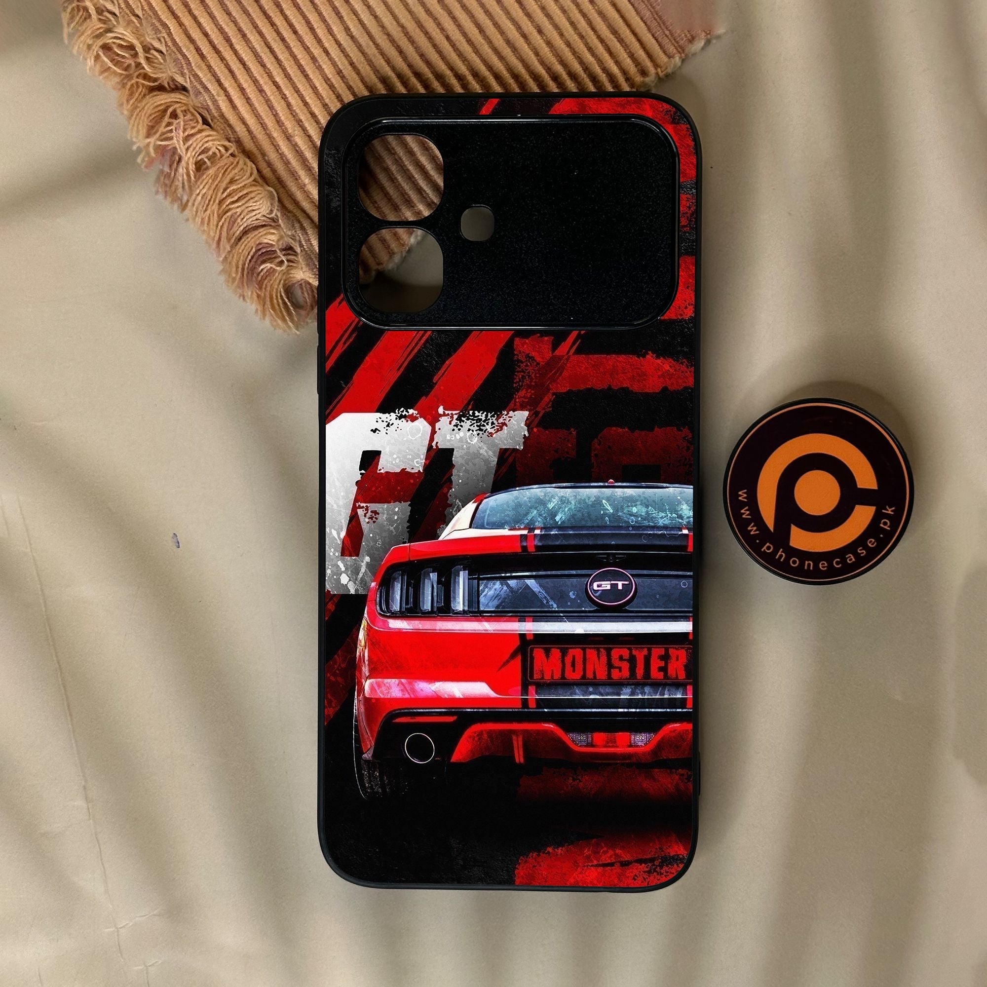 Infinix Smart 20 - Speed Shift Racing Car - Premium Metal Printed Soft Bumper Shock Proof Case