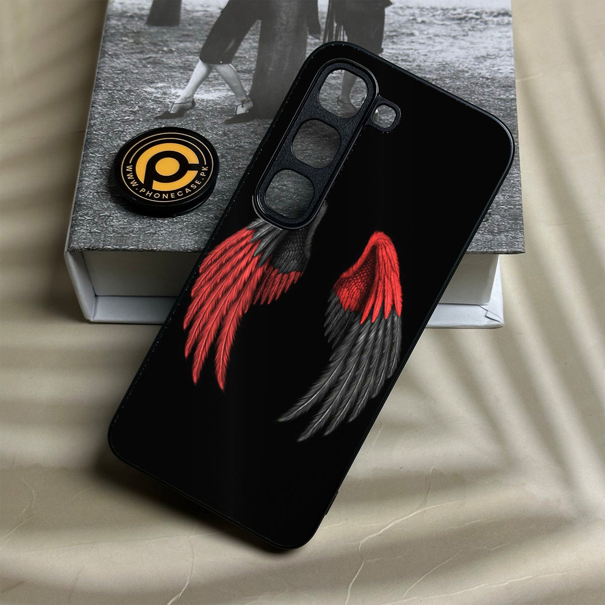Infinix Hot 70 Pro - Angel Wings Design 7 - Premium Metal Printed Soft Bumper Shock Proof Case