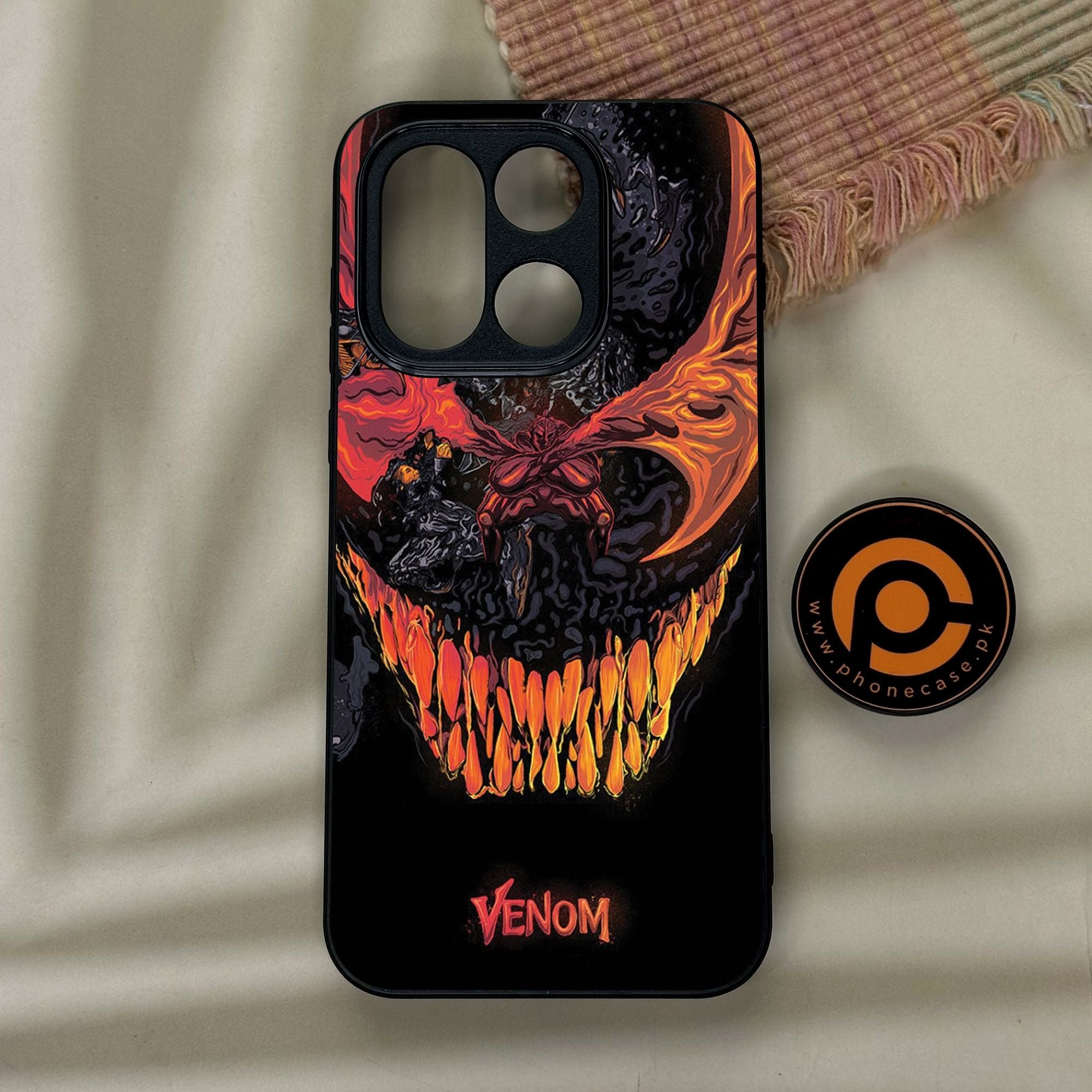 OnePlus 15 - Venom Case - Premium Metal Printed Soft Bumper Shock Proof Case