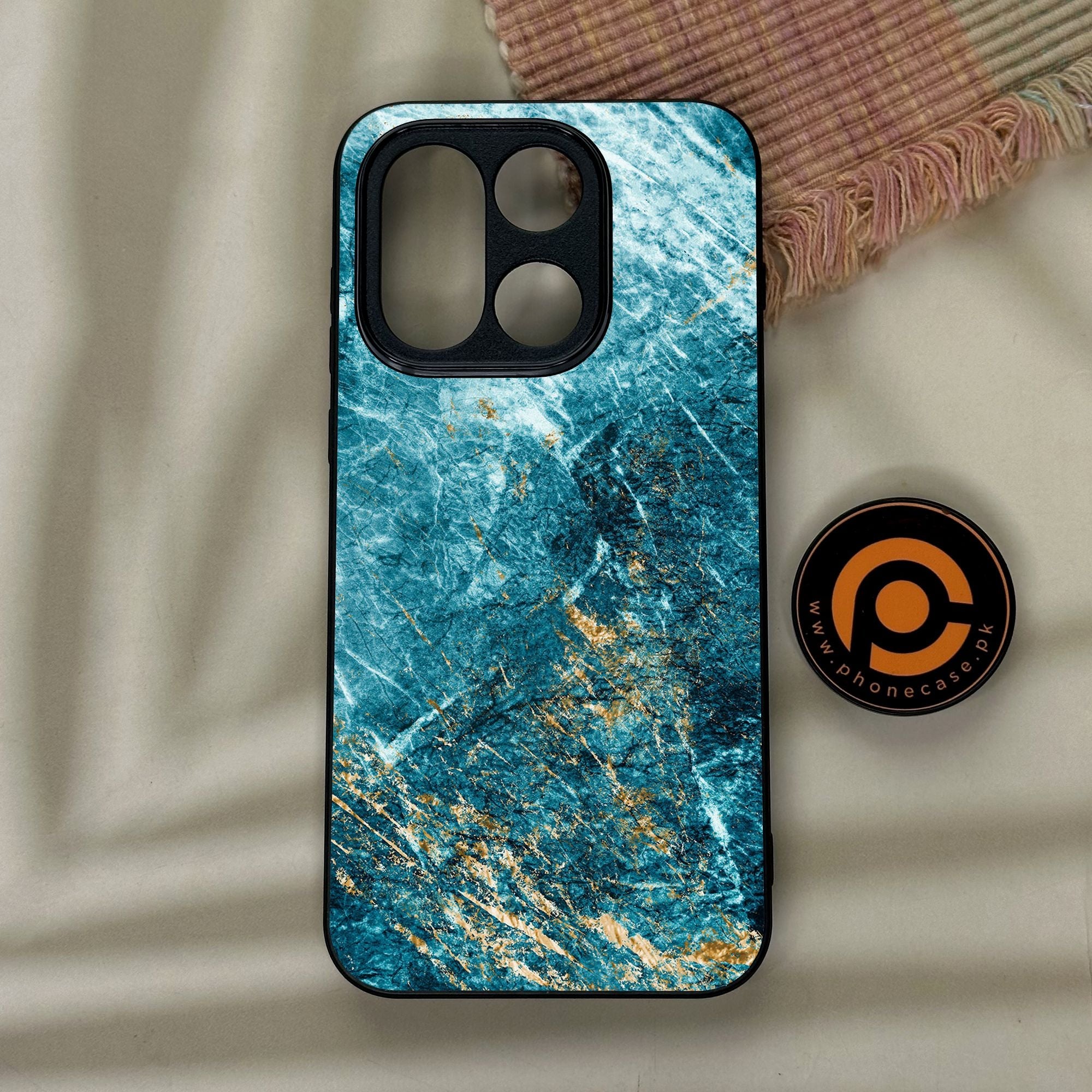 OnePlus 15 - Blue 2.0 Design 10 - Premium Metal Printed Soft Bumper Shock Proof Case