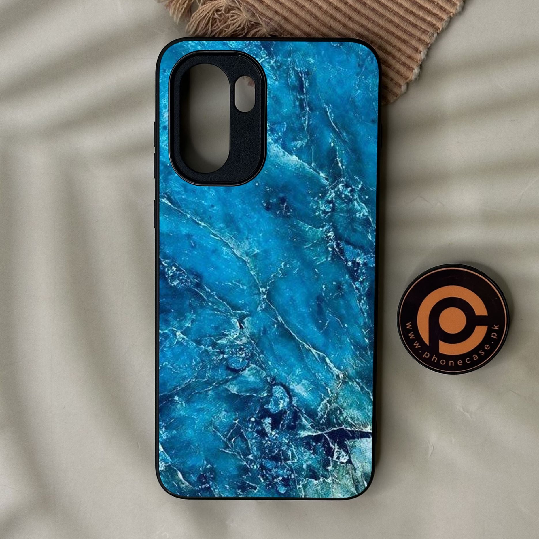 OnePlus 15R - Blue 2.0 Design 3 - Premium Metal Printed Soft Bumper Shock Proof Case