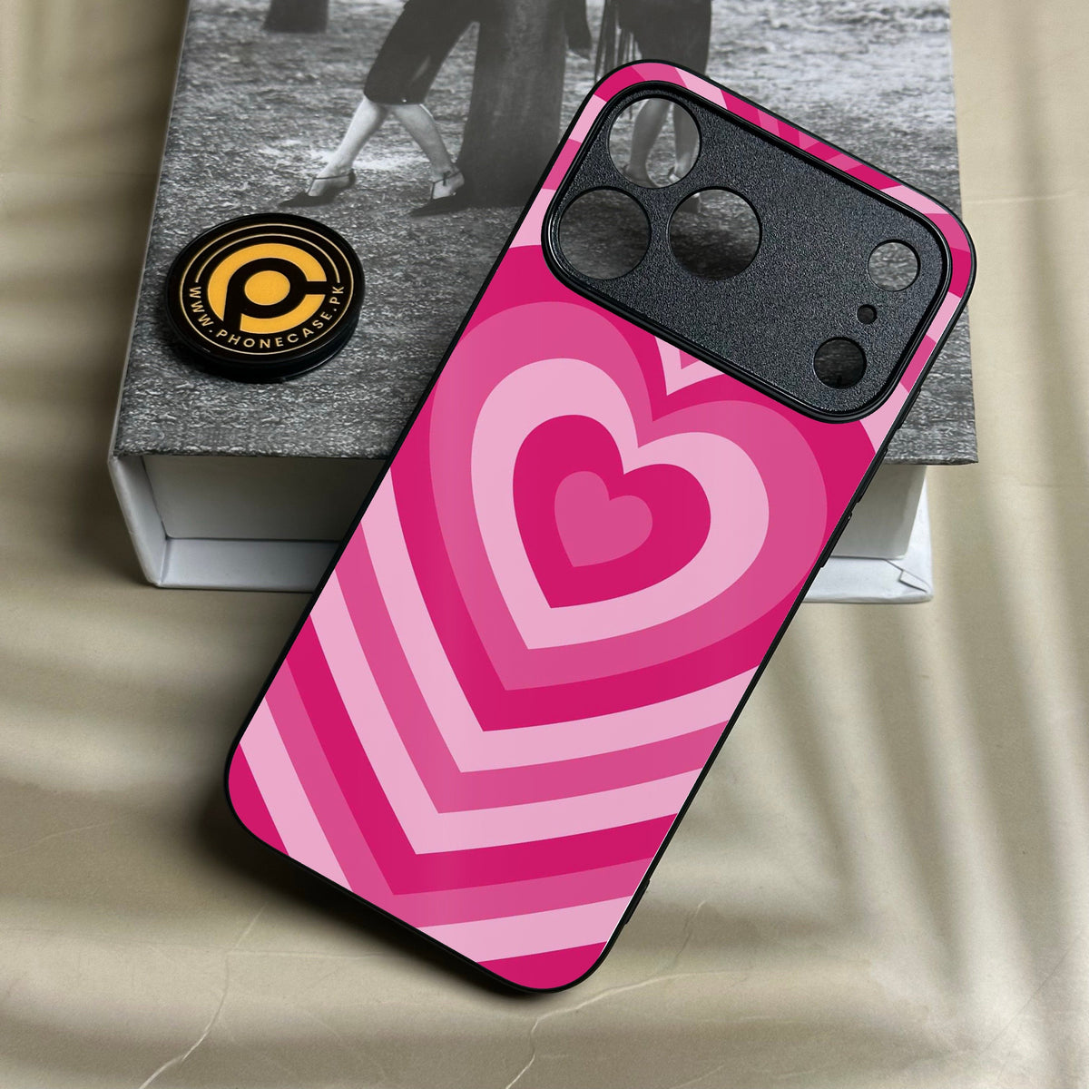 Iphone 18 Pro Max - Heartbeat Design 6 - Premium Metal Printed Soft Bumper Shock Proof Case