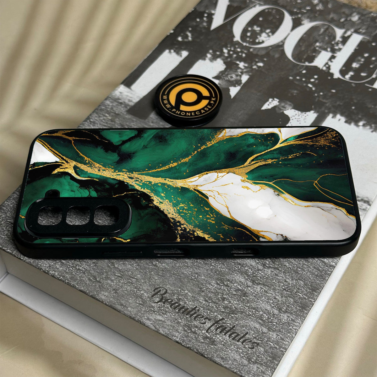 Infinix Hot 70 - Liquid Marble Design 7 - Premium Metal Printed Soft Bumper Shock Proof Case