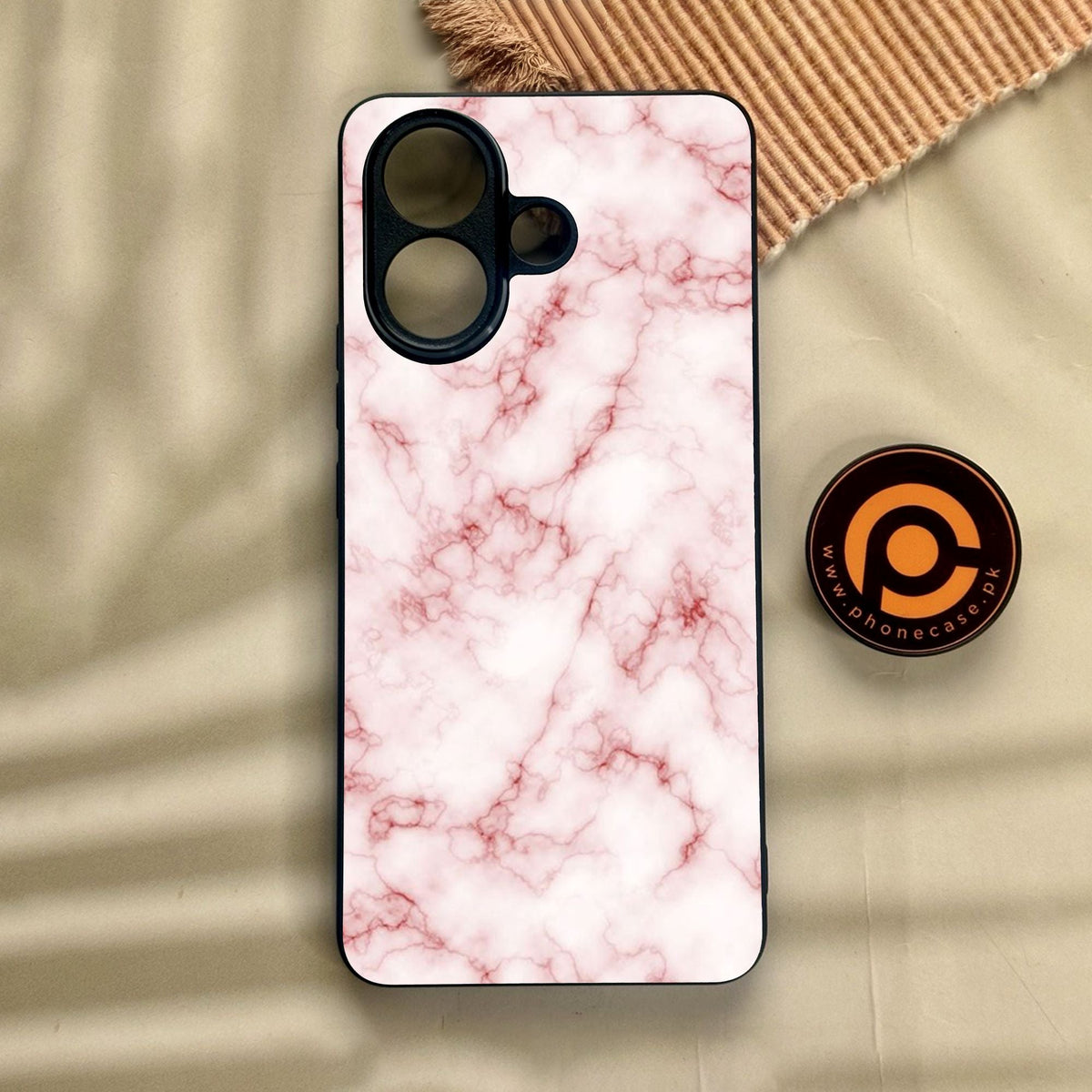 Vivo V60 Lite  - Pink Design 4 - Premium Metal Printed Soft Bumper Shock Proof Case