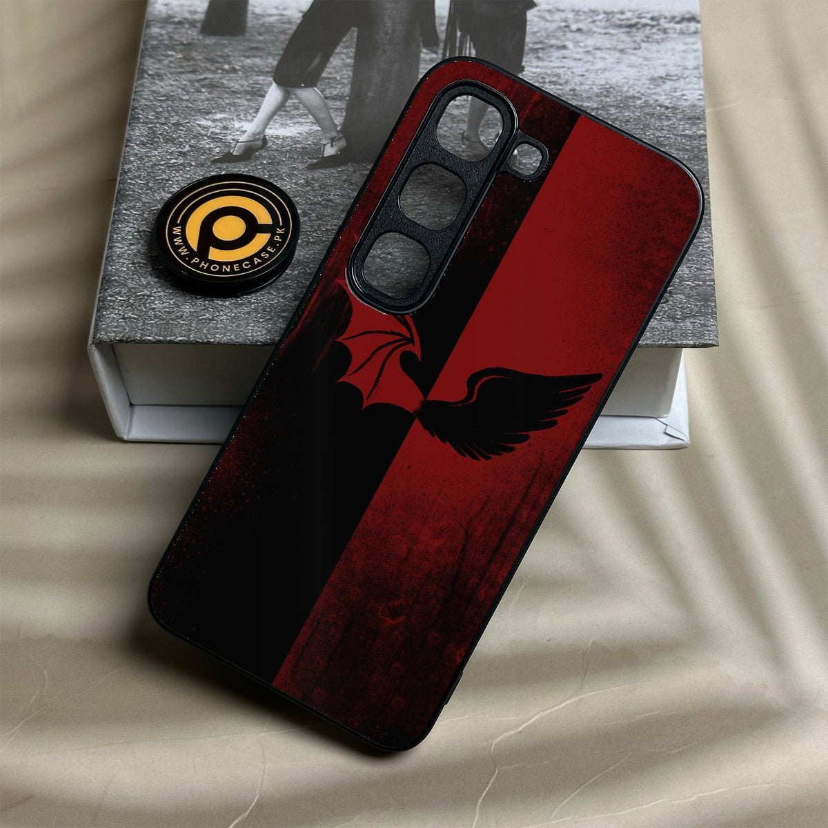 Infinix Hot 70 Pro - Angel 2.0 Design 6 - Premium Metal Printed Soft Bumper Shock Proof Case
