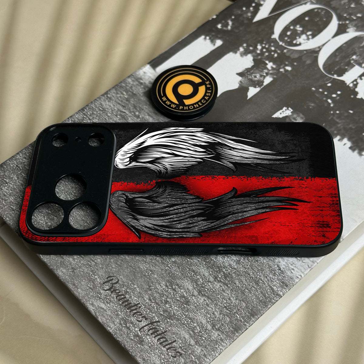 Iphone 18 Pro - Angel 2.0 Design 10 - Premium Metal Printed Soft Bumper Shock Proof Case