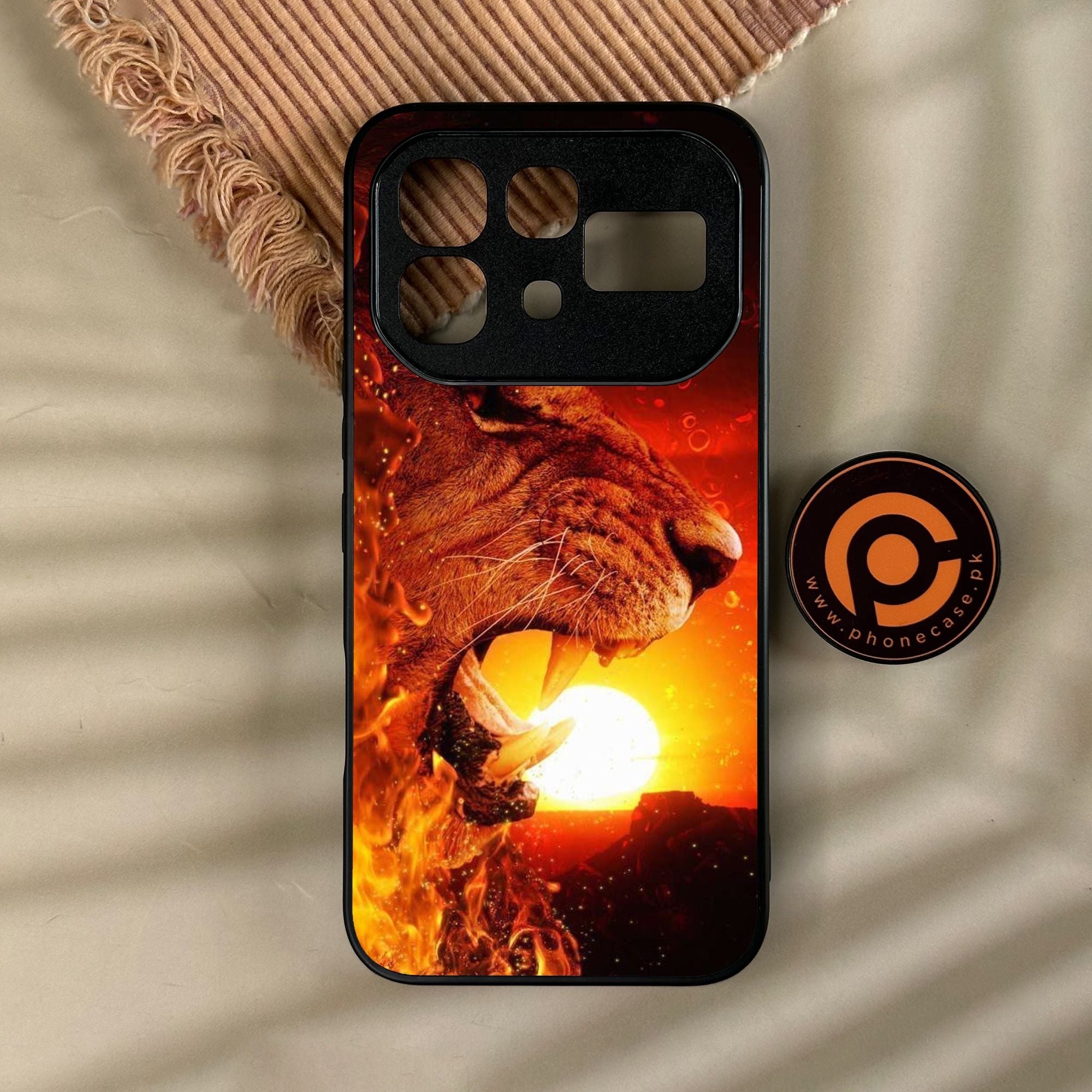 Infinix Note 60 - Tiger Design 1 - Premium Metal Printed Soft Bumper Shock Proof Case