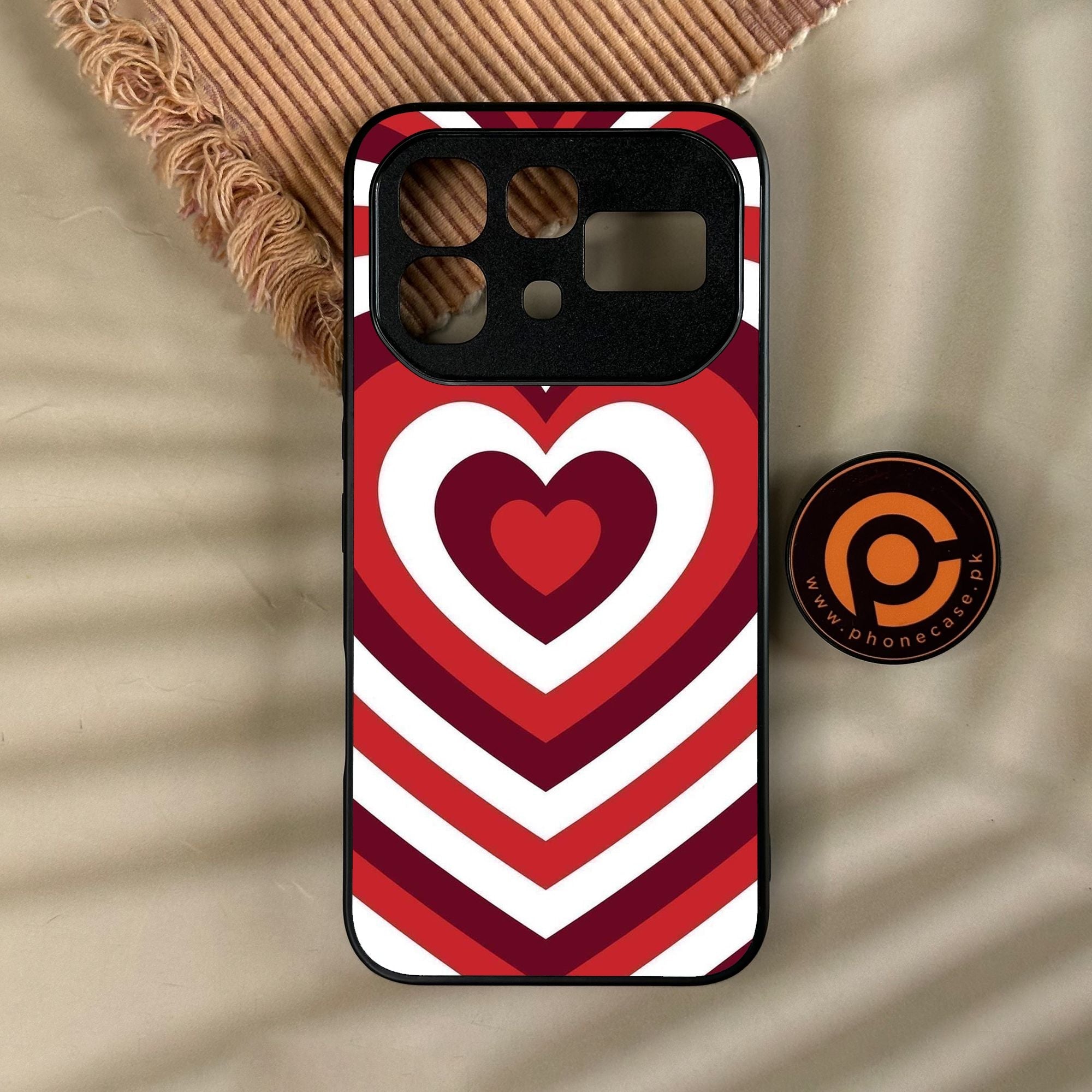 Infinix Note 60 - Heartbeat Design 5 - Premium Metal Printed Soft Bumper Shock Proof Case