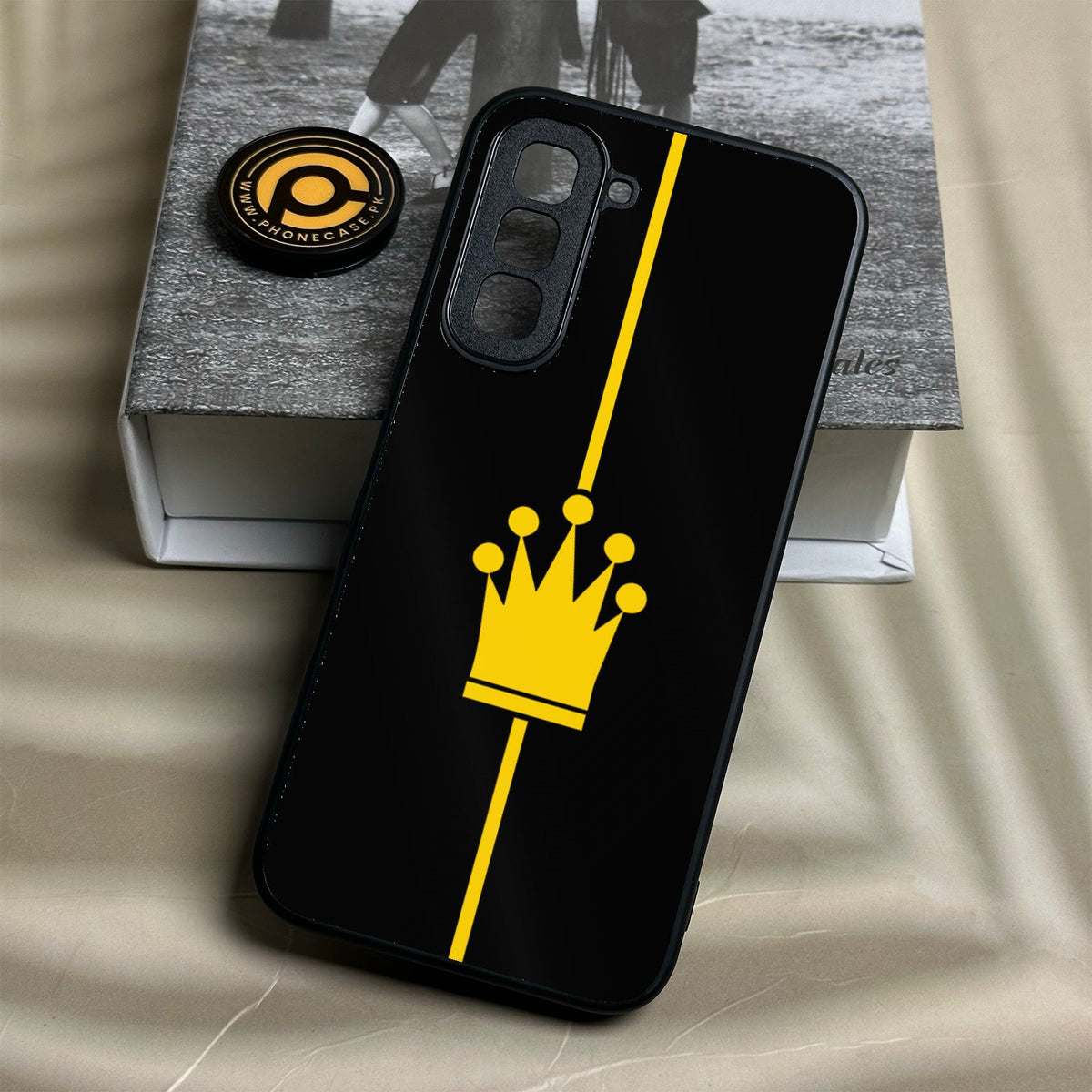 Infinix Hot 70 - King Design 1 - Premium Metal Printed Soft Bumper Shock Proof Case
