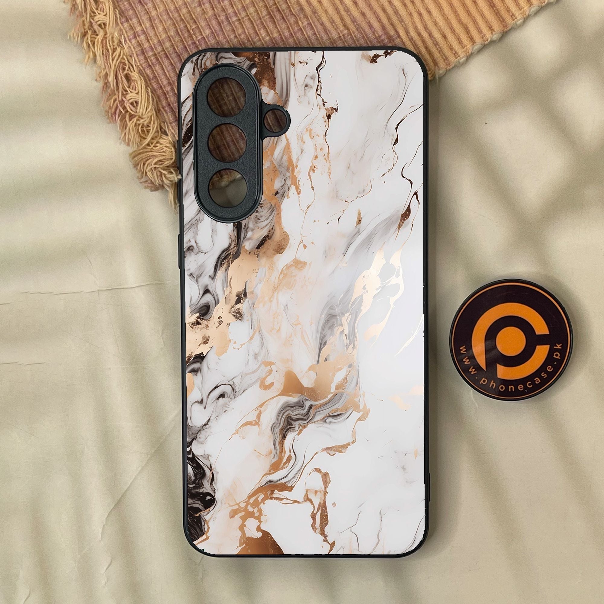 Samsung Galaxy A37 - Liquid Marble Design 1 - Premium Metal Printed Soft Bumper Shock Proof Case