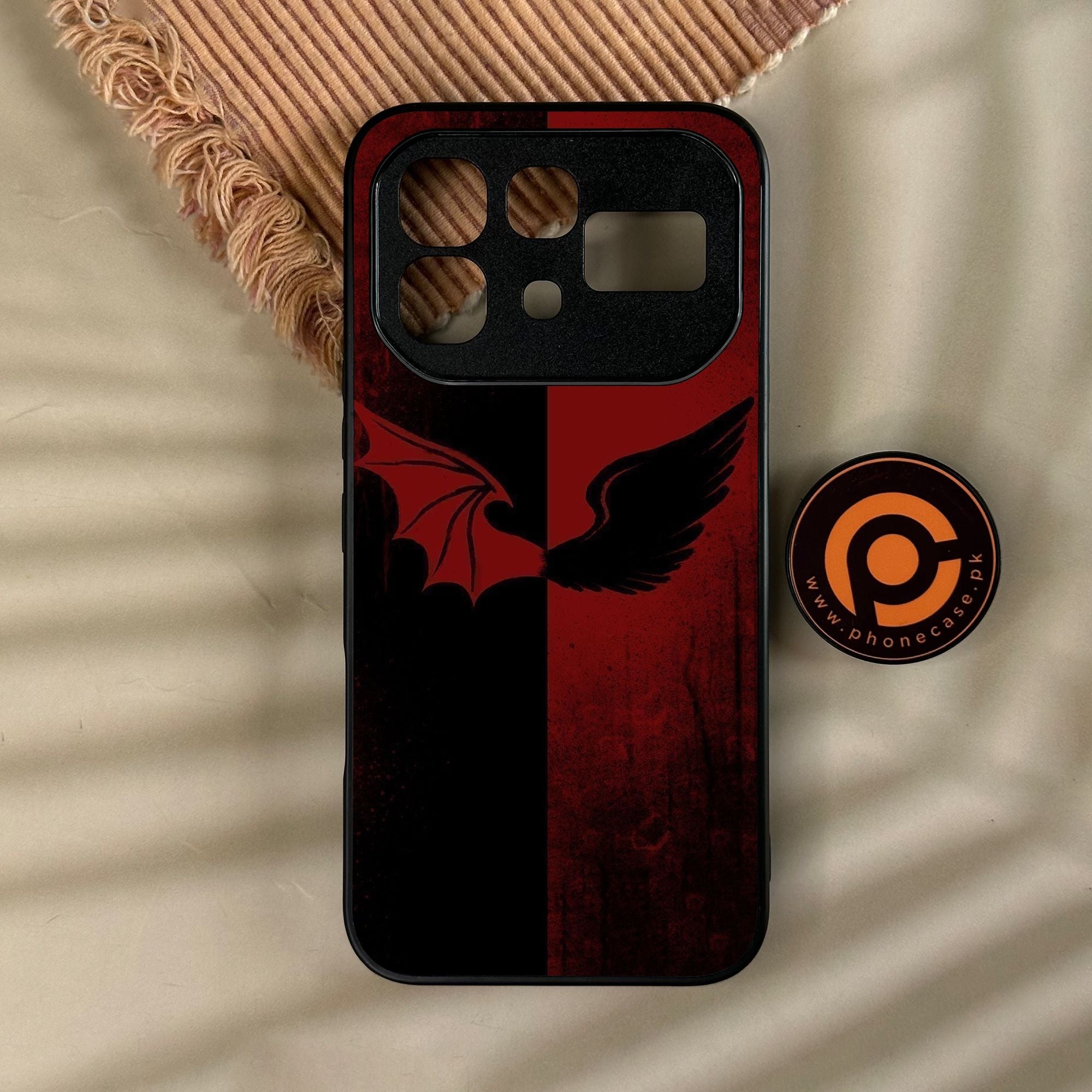 Infinix Note 60 Pro - Angel 2.0 Design 6 - Premium Metal Printed Soft Bumper Shock Proof Case