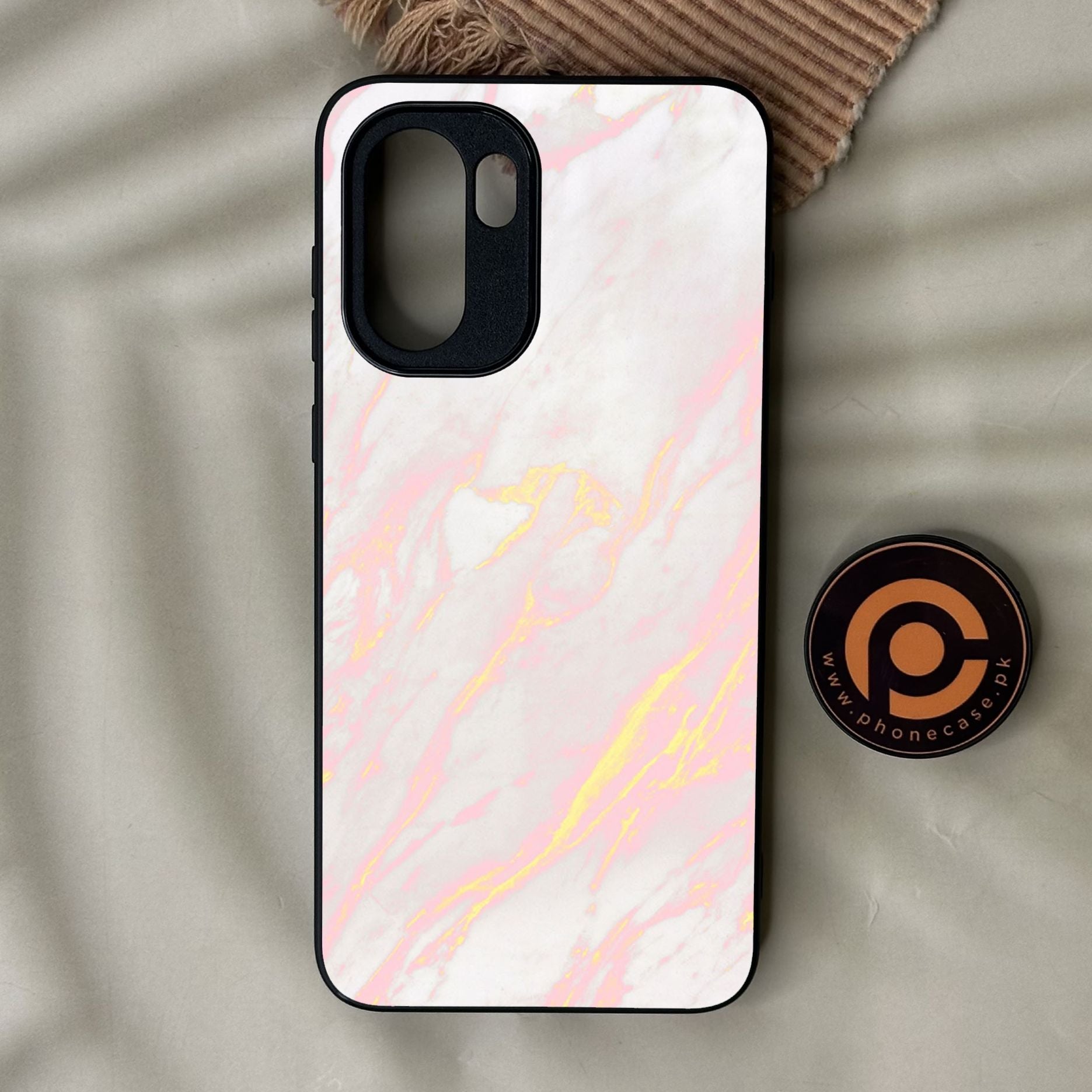 OnePlus Ace 6 - Pink Design 7 - Premium Metal Printed Soft Bumper Shock Proof Case
