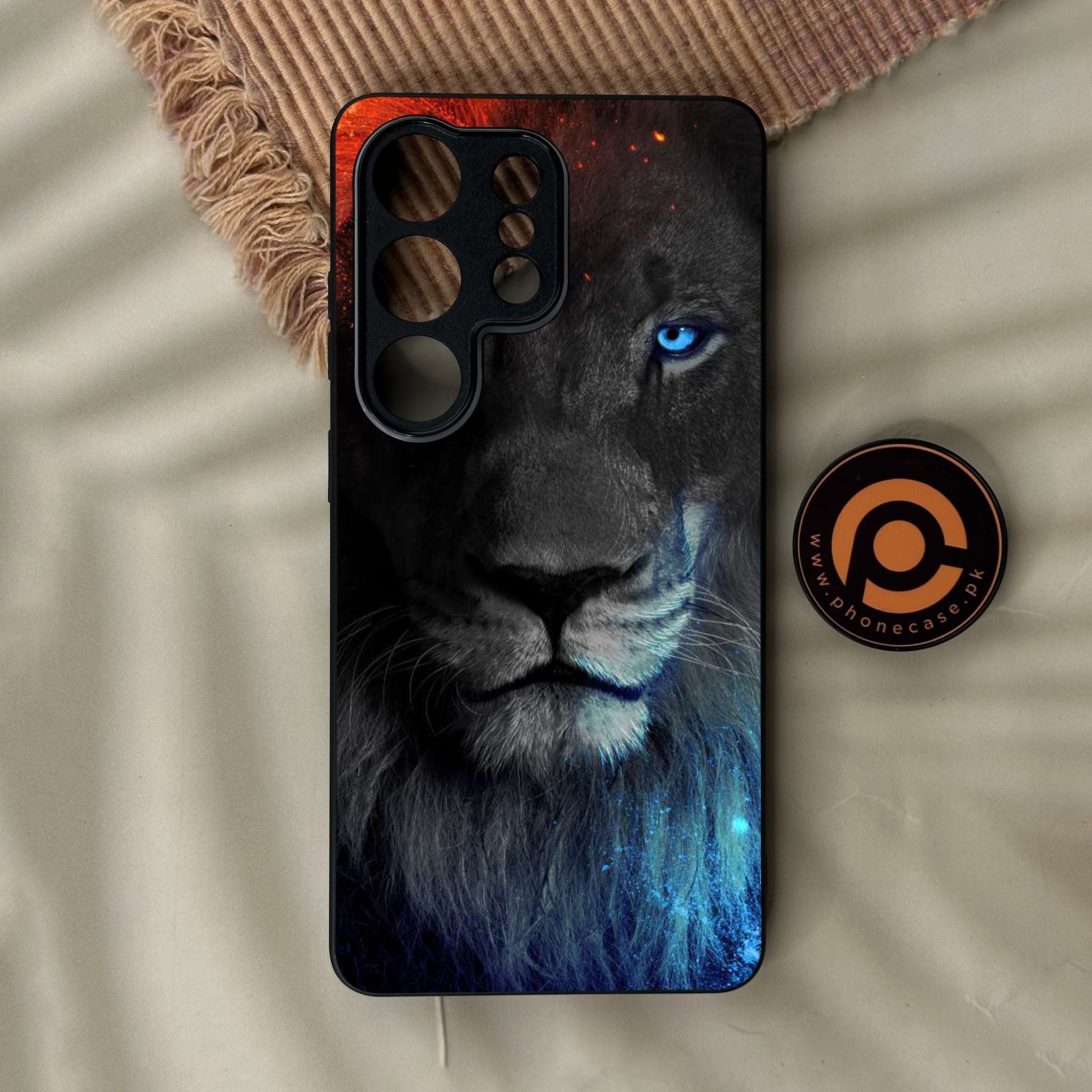 Galaxy S26 Ultra - Tiger Design 4 - Premium Metal Printed Soft Bumper Shock Proof Case