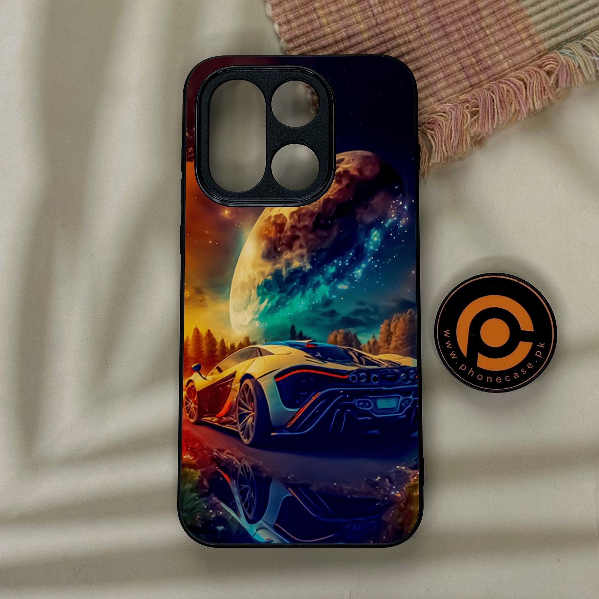 OnePlus 15 - Racing Design 5 - Premium Metal Printed Soft Bumper Shock Proof Case