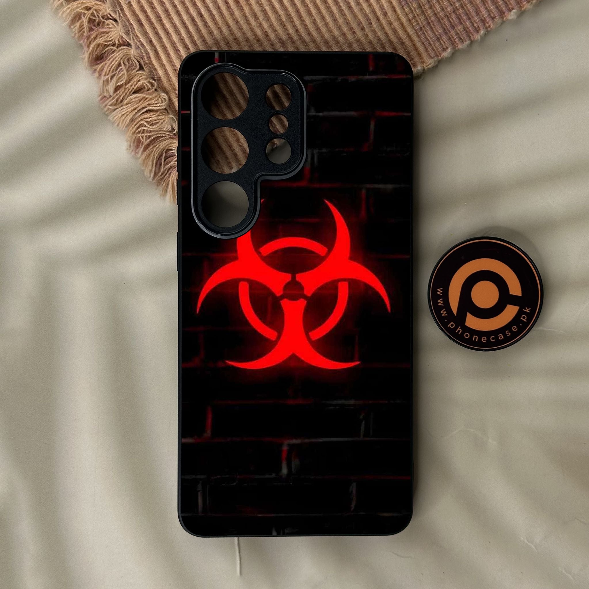 Galaxy S26 Ultra - Biohazard Design 6 - Premium Metal Printed Soft Bumper Shock Proof Case