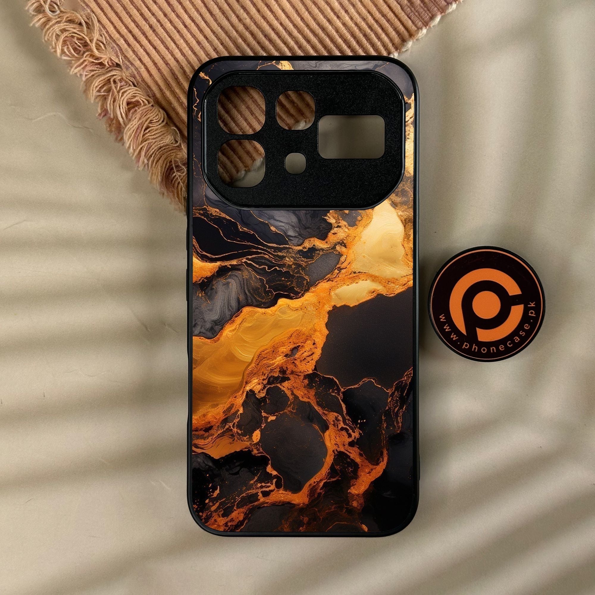 Infinix Note 60 Pro - Liquid 2.0 Design 4 - Premium Metal Printed Soft Bumper Shock Proof Case