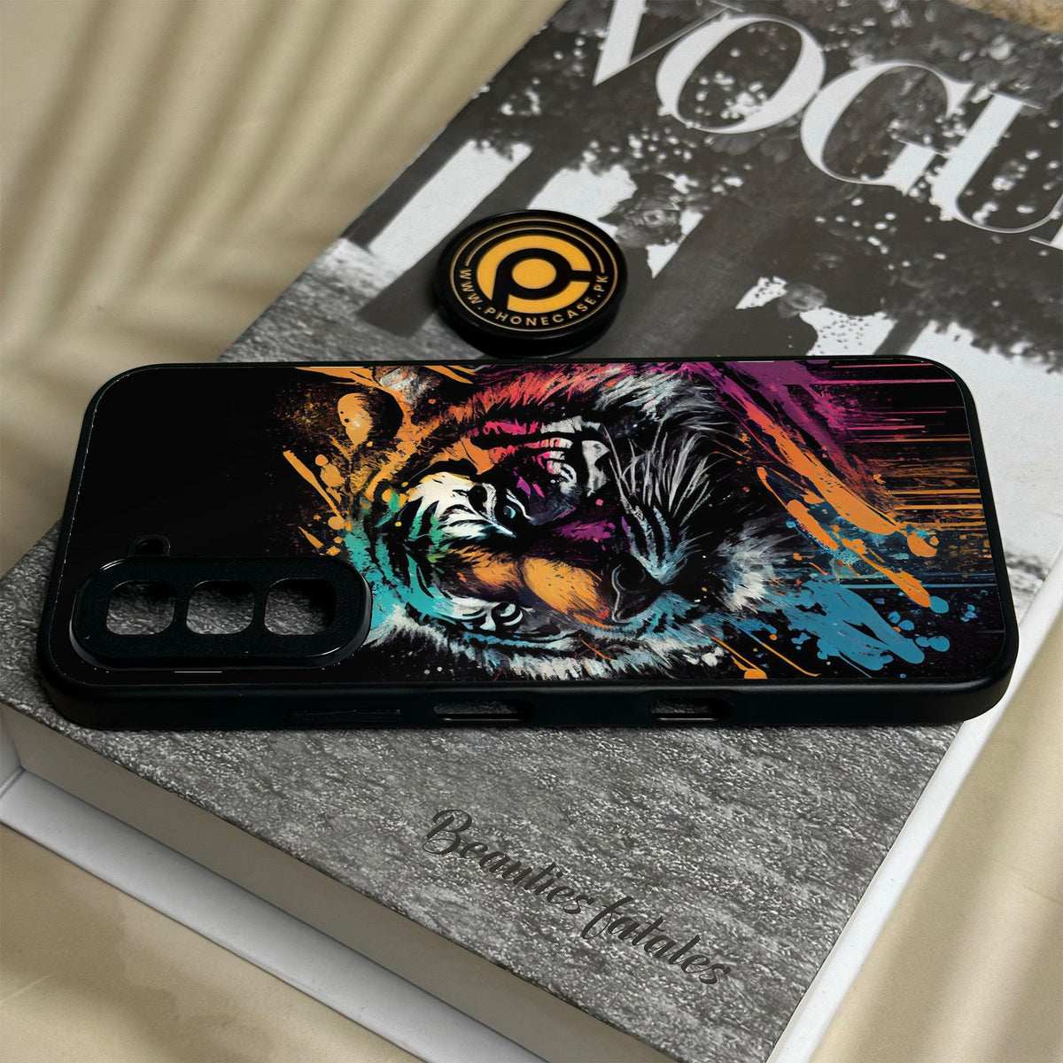 Infinix Hot 70 - Tiger 2.0 Design 9 - Premium Metal Printed Soft Bumper Shock Proof Case