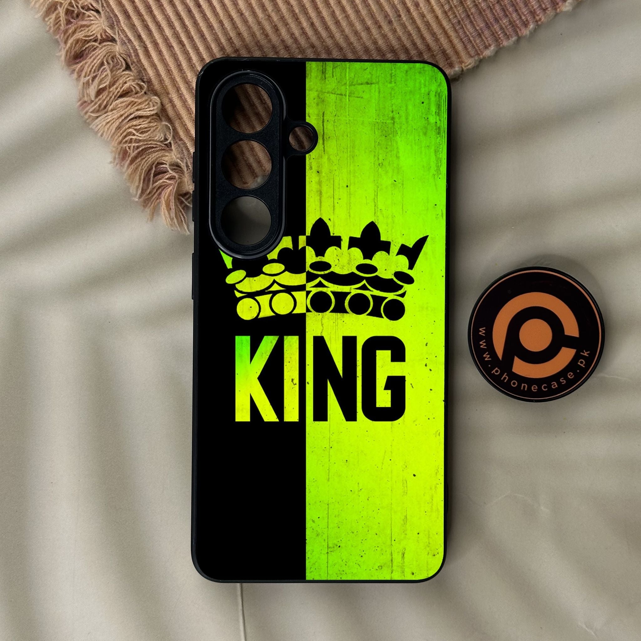 Galaxy S26 - King Design 3 - Premium Metal Printed Soft Bumper Shock Proof Case