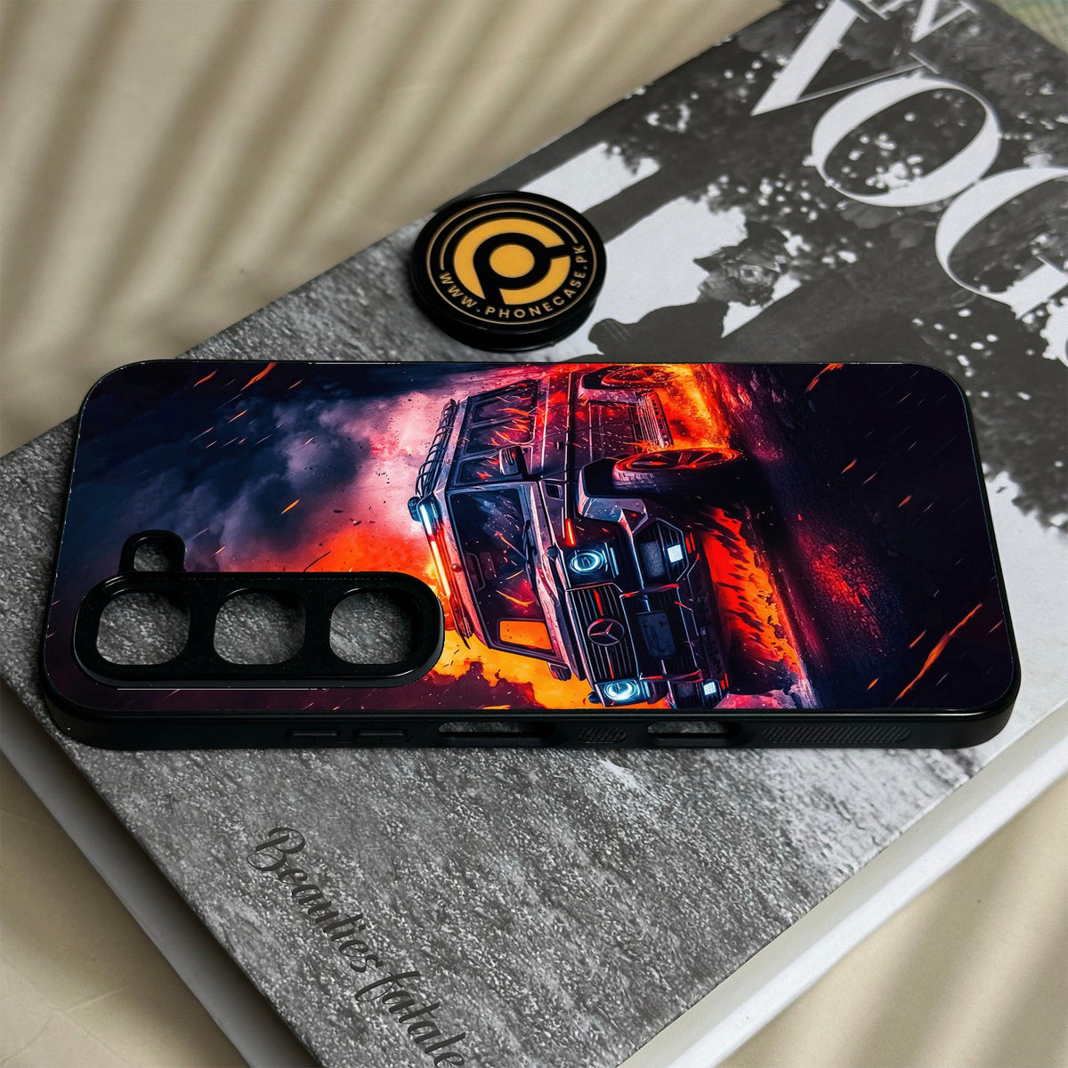 Infinix Hot 70 Pro - Racing Design 2 - Premium Metal Printed Soft Bumper Shock Proof Case