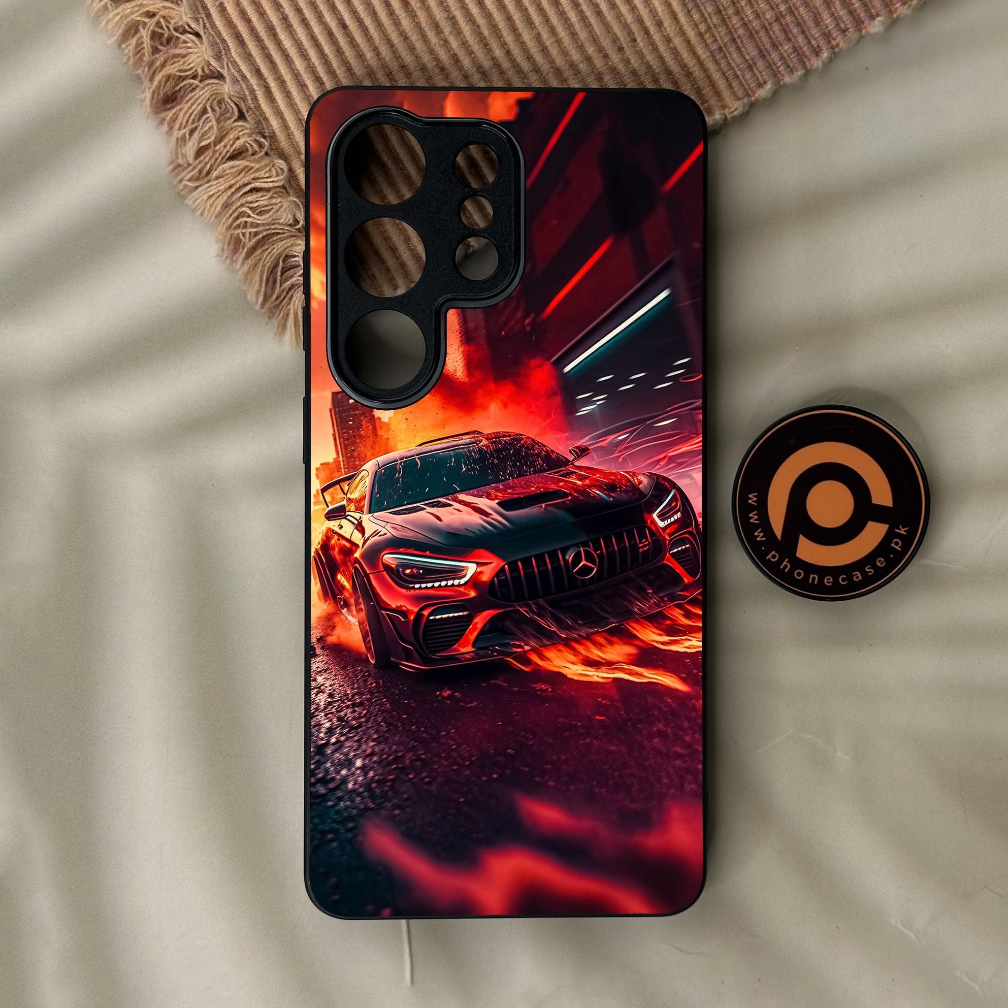 Galaxy S26 Ultra - Racing Design 3 - Premium Metal Printed Soft Bumper Shock Proof Case