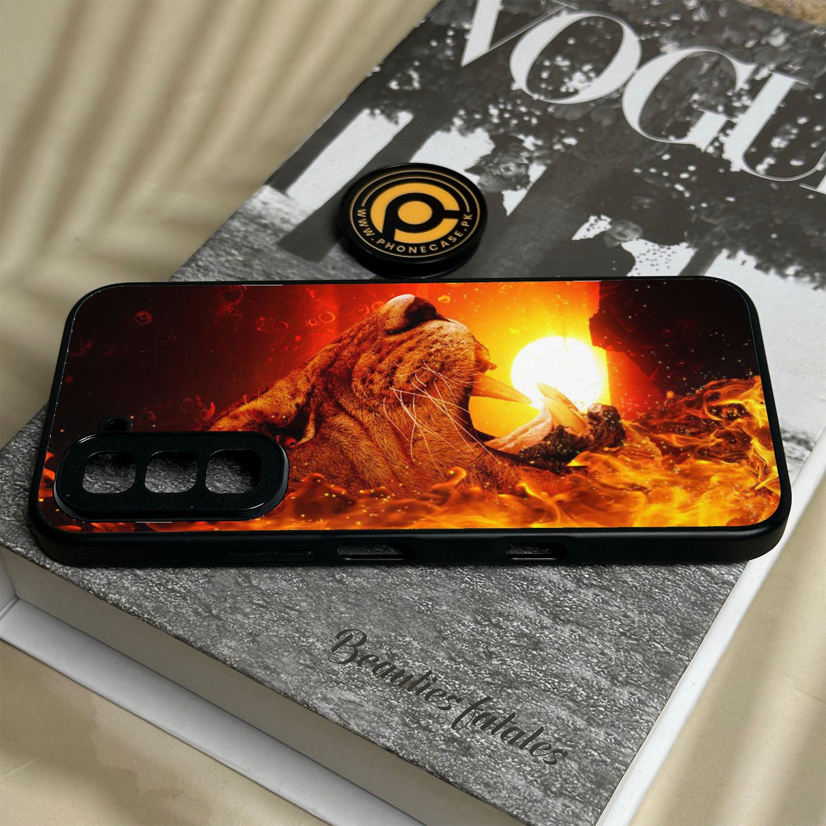 Infinix Hot 70 - Tiger Design 1 - Premium Metal Printed Soft Bumper Shock Proof Case