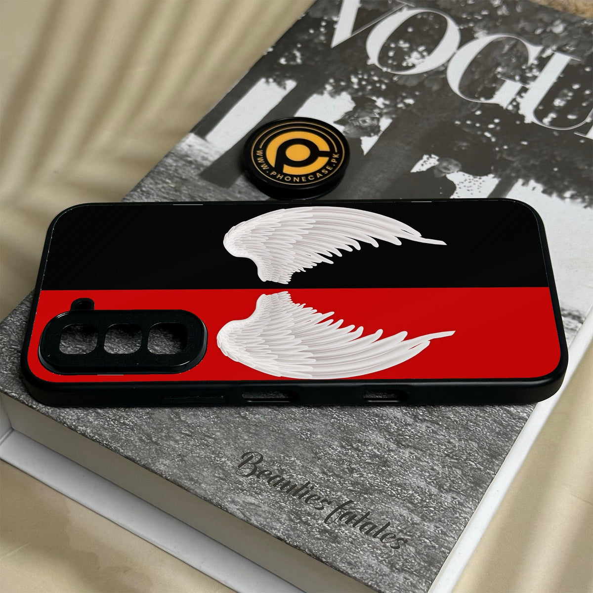Infinix Hot 70 - Angel 2.0 Design 4 - Premium Metal Printed Soft Bumper Shock Proof Case