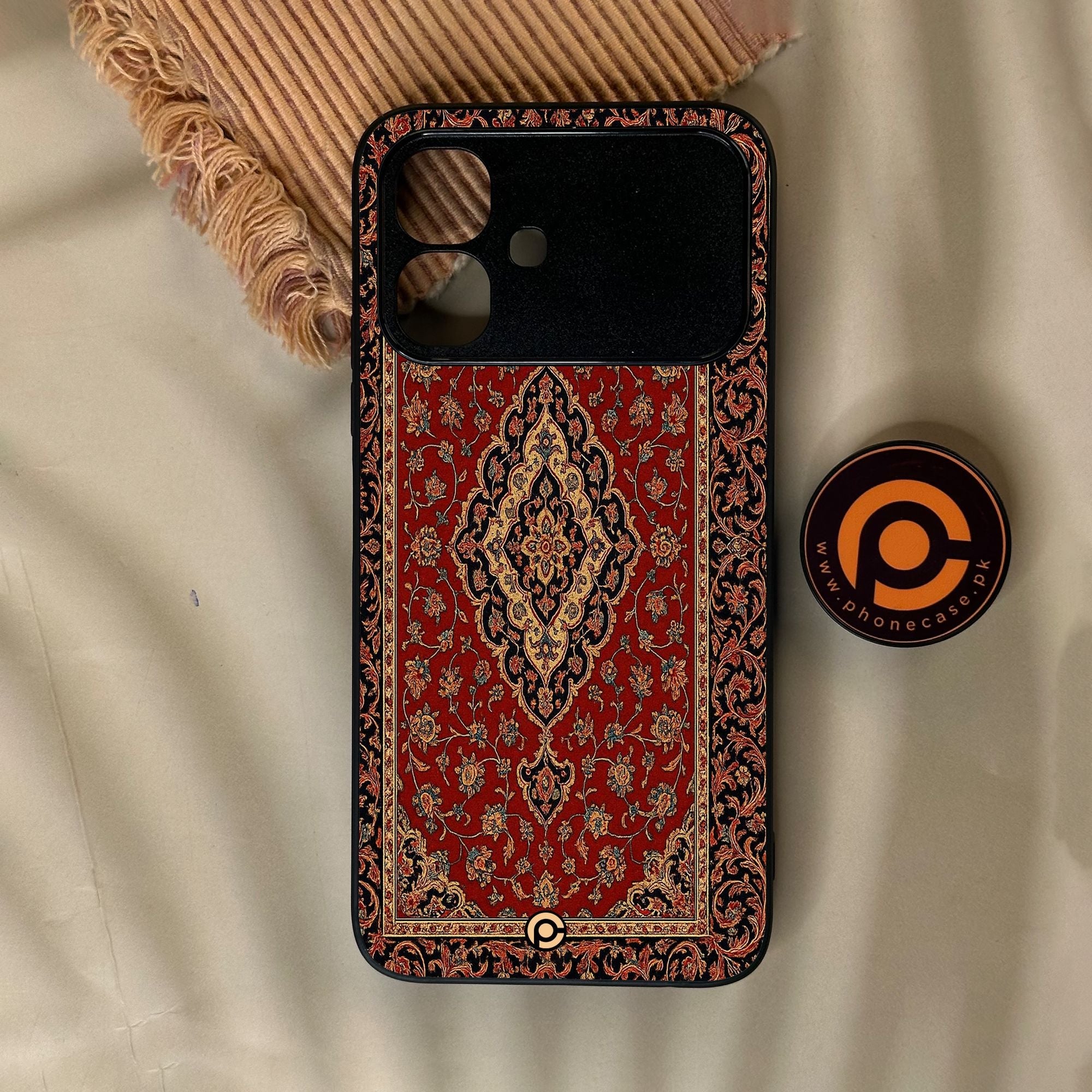 Infinix Smart 20 - Persian Rug Design 1 - Premium Metal Printed Soft Bumper Shock Proof Case