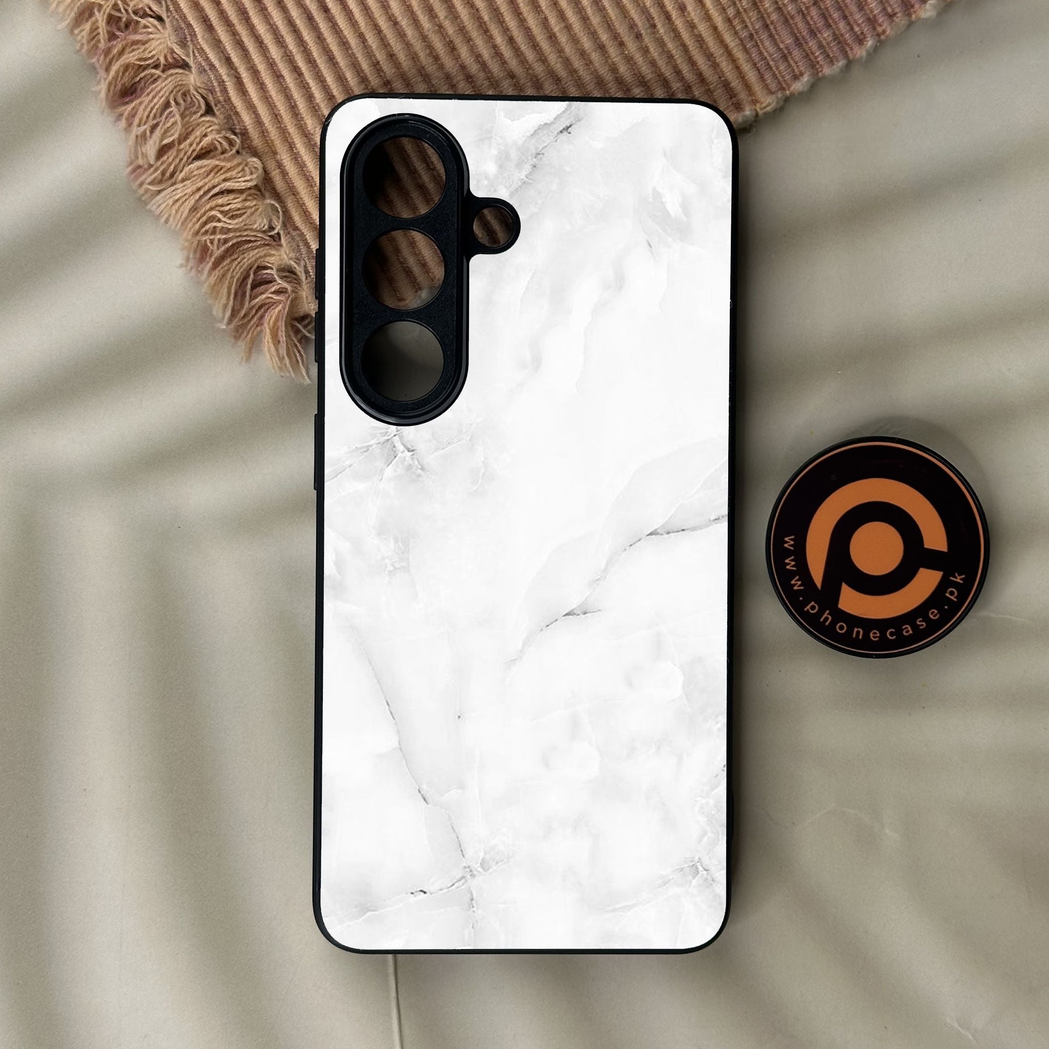 Galaxy S26 - White Design 5 - Premium Metal Printed Soft Bumper Shock Proof Case