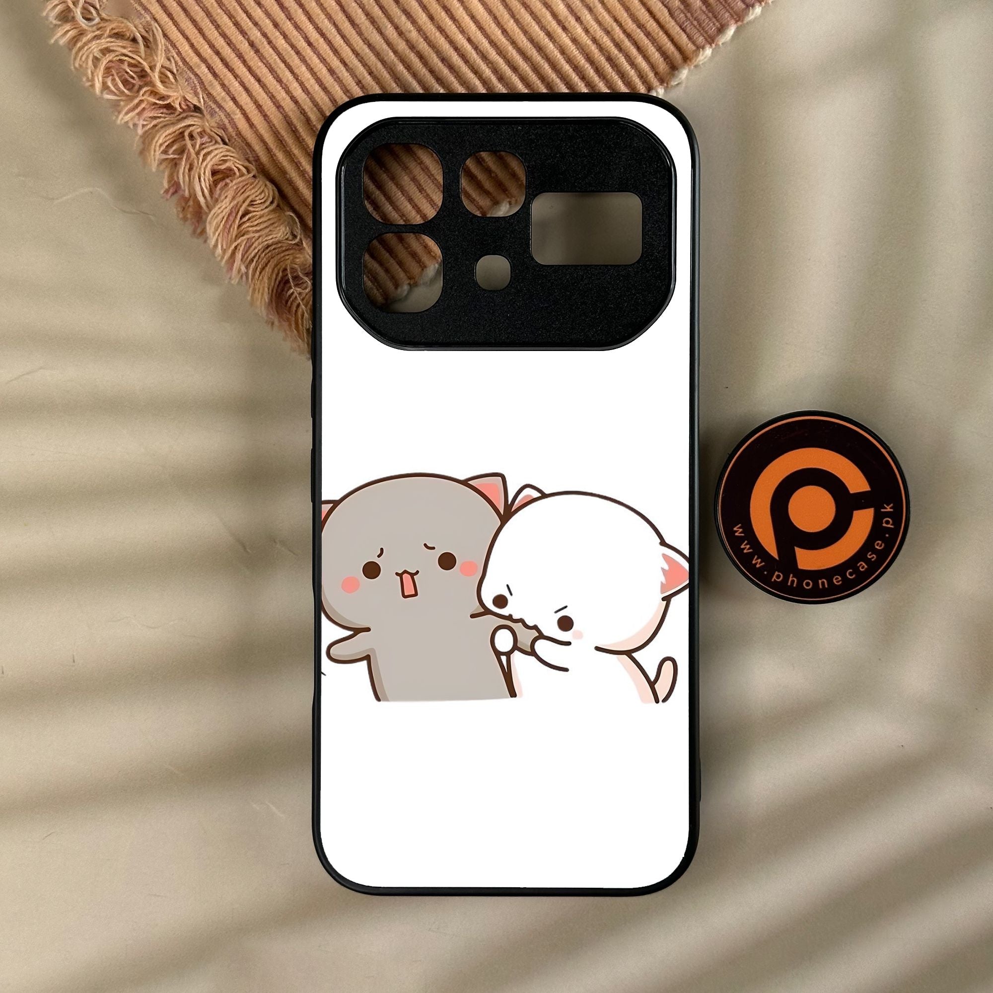 Infinix Note 60 Pro - Cute Bubu Dudu Design 9 - Premium Metal Printed Soft Bumper Shock Proof Case
