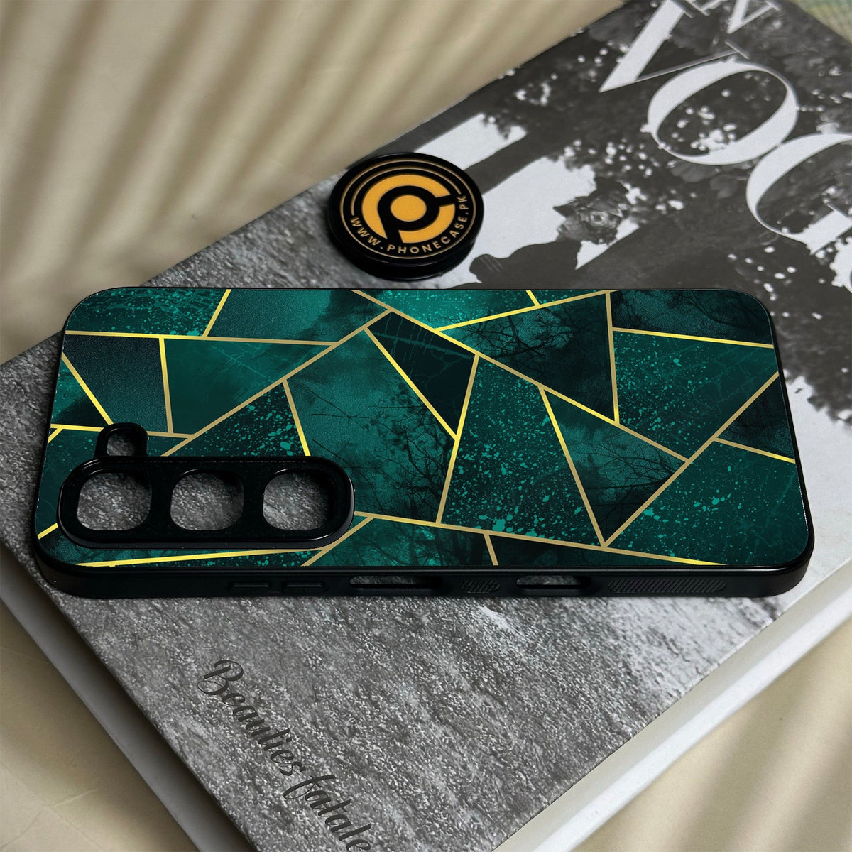 Infinix Hot 70 Pro - Geometric Design 9 - Premium Metal Printed Soft Bumper Shock Proof Case