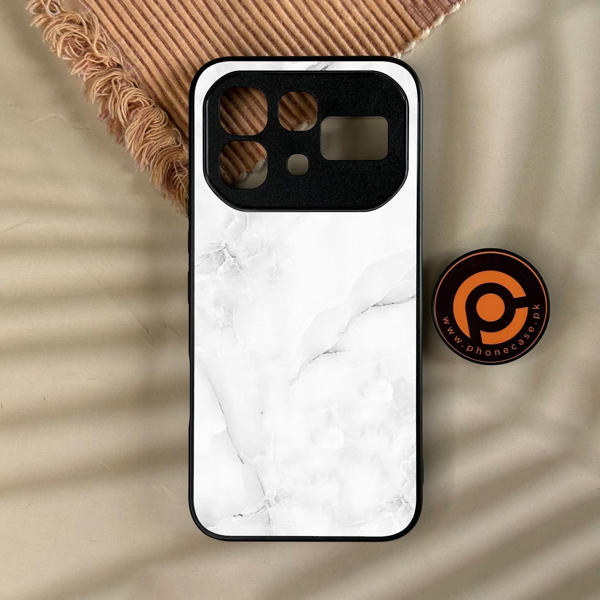 Infinix Note 60 Pro - White Design 5 - Premium Metal Printed Soft Bumper Shock Proof Case