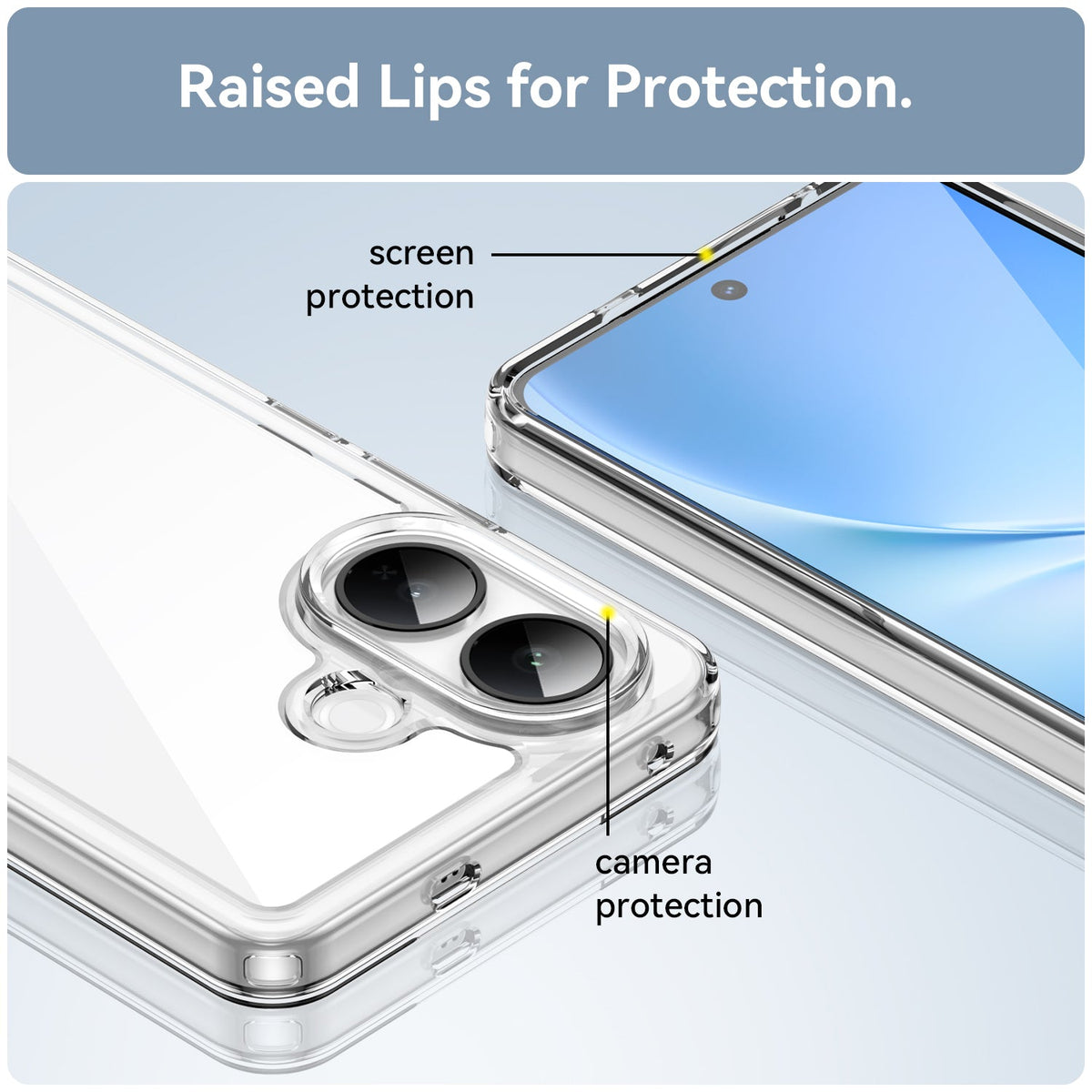 Vivo V60 Lite - Ultra Clear Air Armor series Case