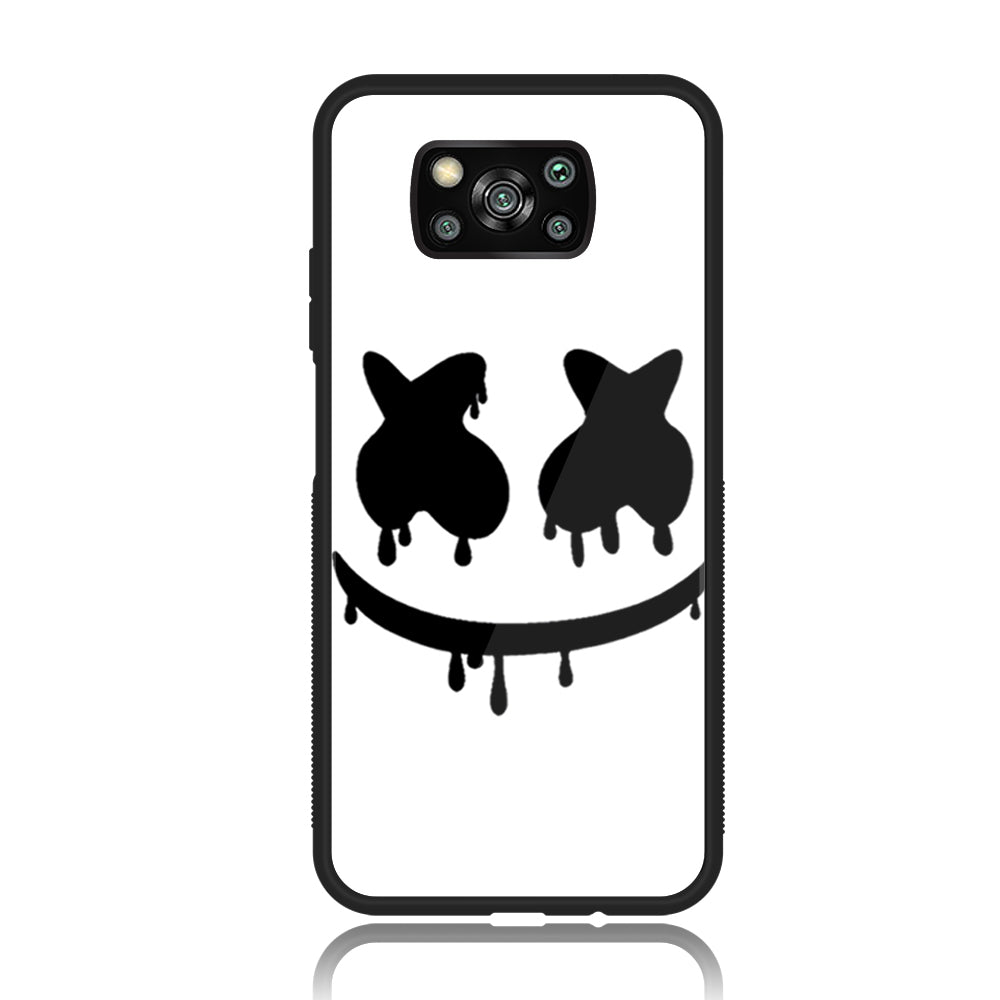 Xiaomi Poco X3 - Cartoon Series - Premium Printed Glass soft Bumper shock Proof Case