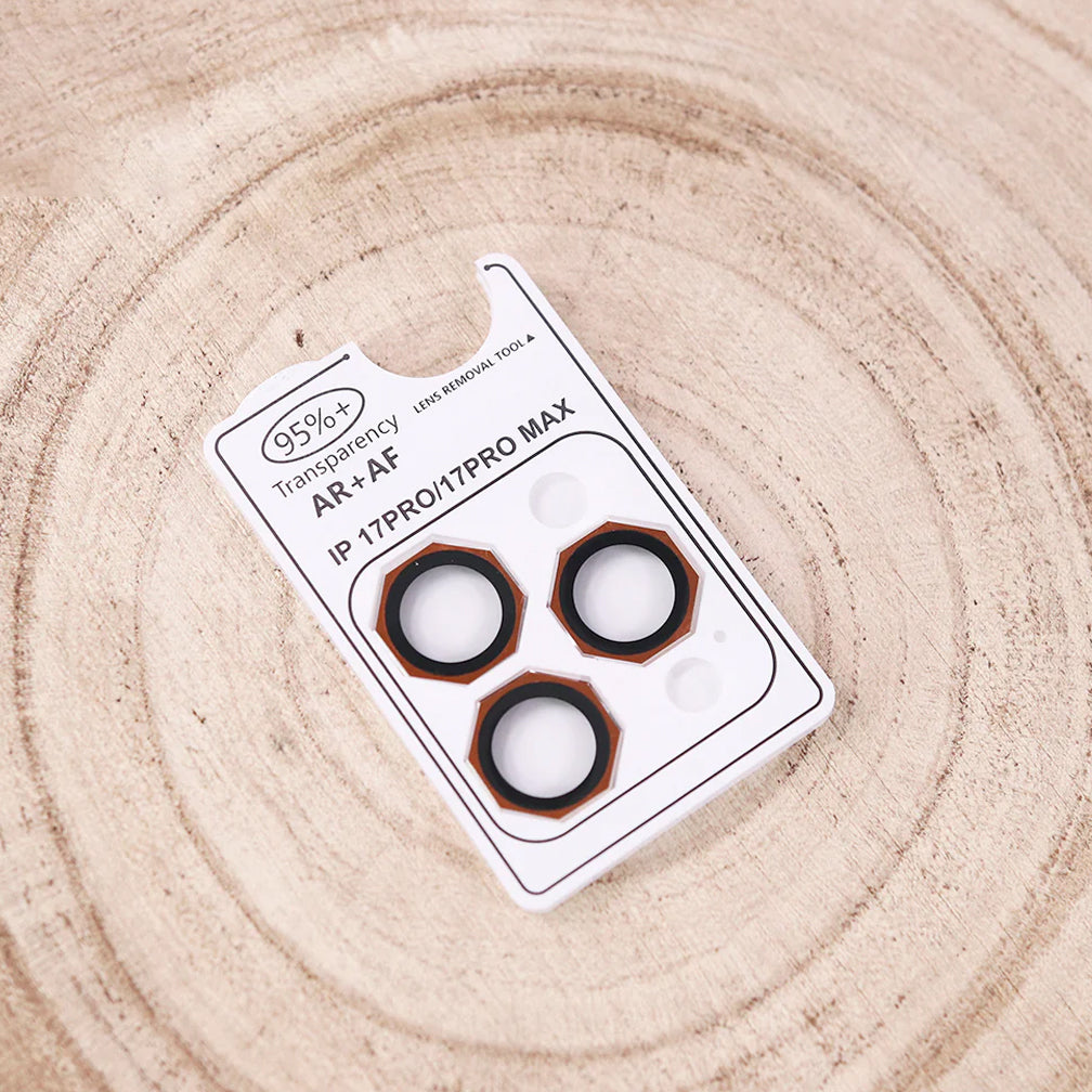 iPhone 17 Pro Max Camera Protector - Orange - AR/AF Octagonal Camera Lens Protection