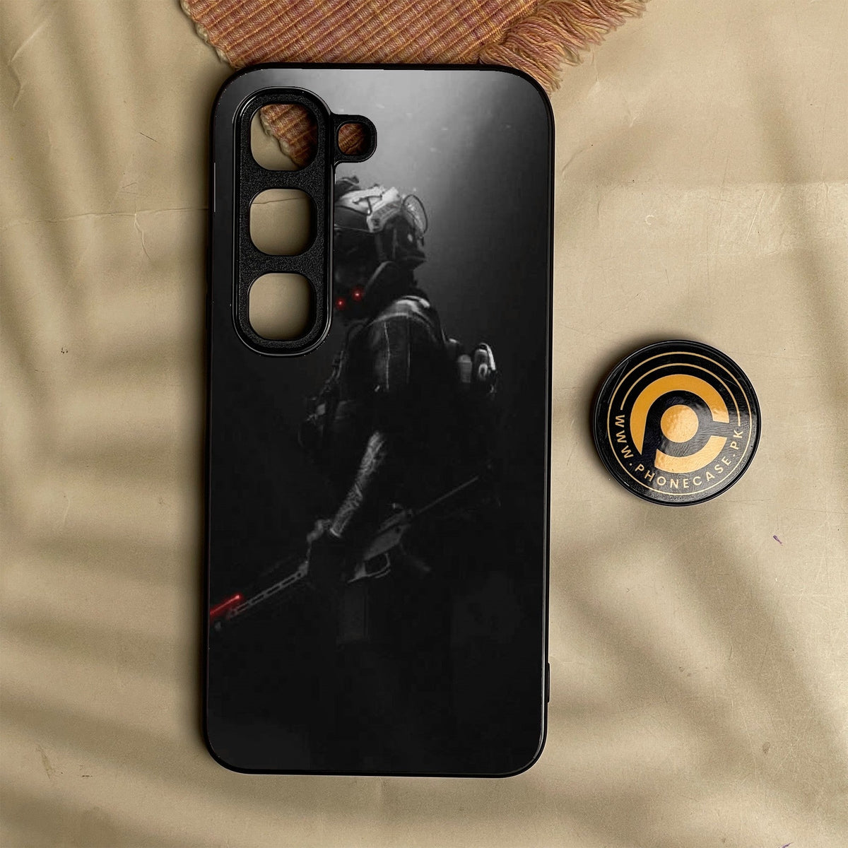 Infinix Hot 70 Pro - Black Art Design 9 - Premium Metal Printed Soft Bumper Shock Proof Case
