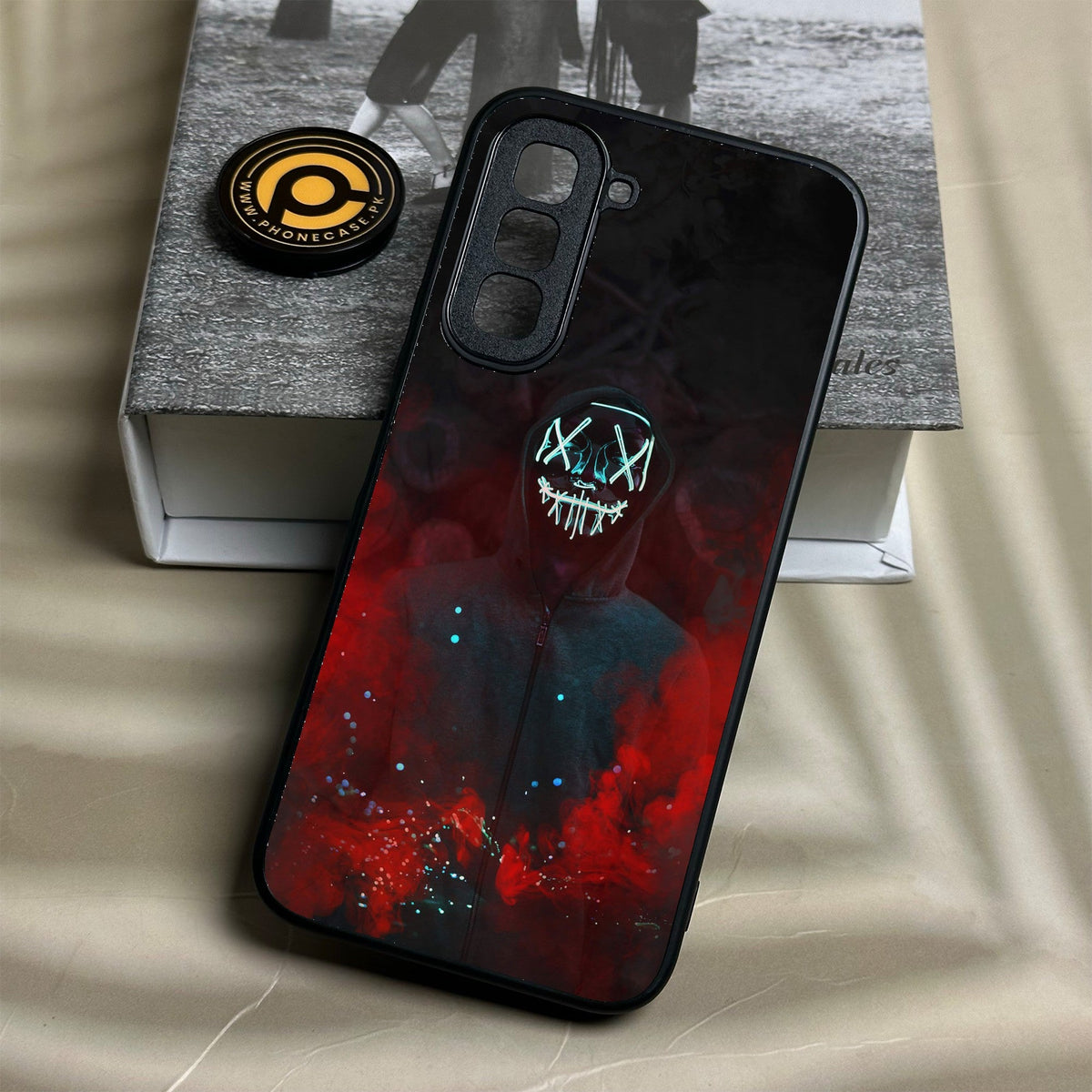 Infinix Hot 70 - Anonymous 2.0 Design 3 - Premium Metal Printed Soft Bumper Shock Proof Case