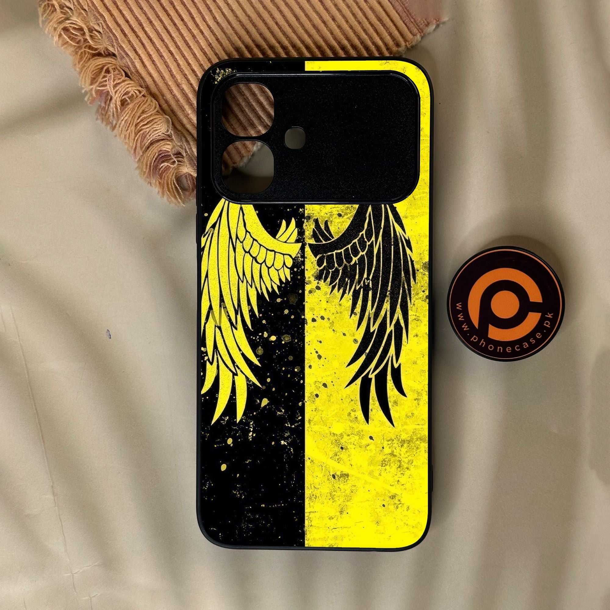 Infinix Smart 20 - Angel 2.0 Design 1 - Premium Metal Printed Soft Bumper Shock Proof Case