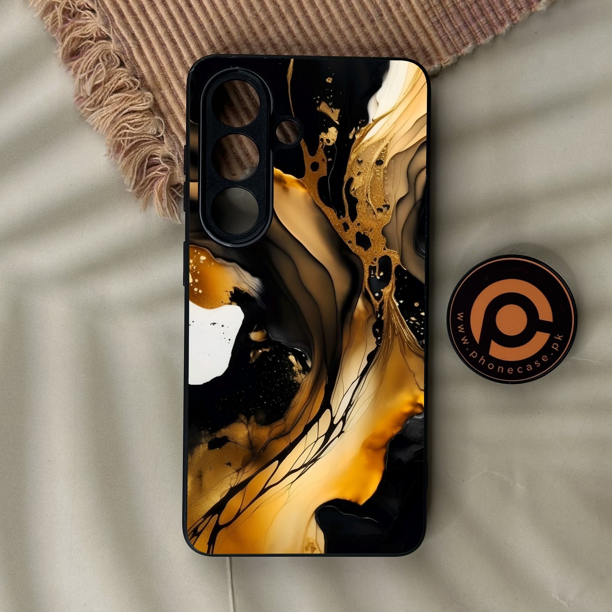 Galaxy S26 - Liquid 2.0 Design 10 - Premium Metal Printed Soft Bumper Shock Proof Case