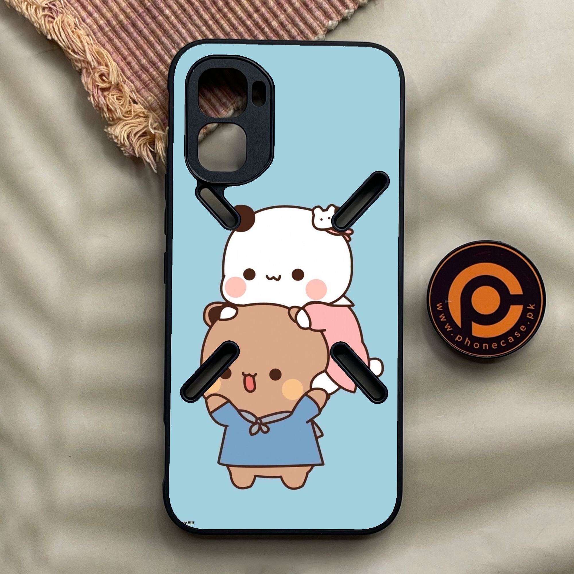 Infinix GT 50 Pro - Cute Bubu Dudu Design 5 - Premium Metal Printed Soft Bumper Shock Proof Case