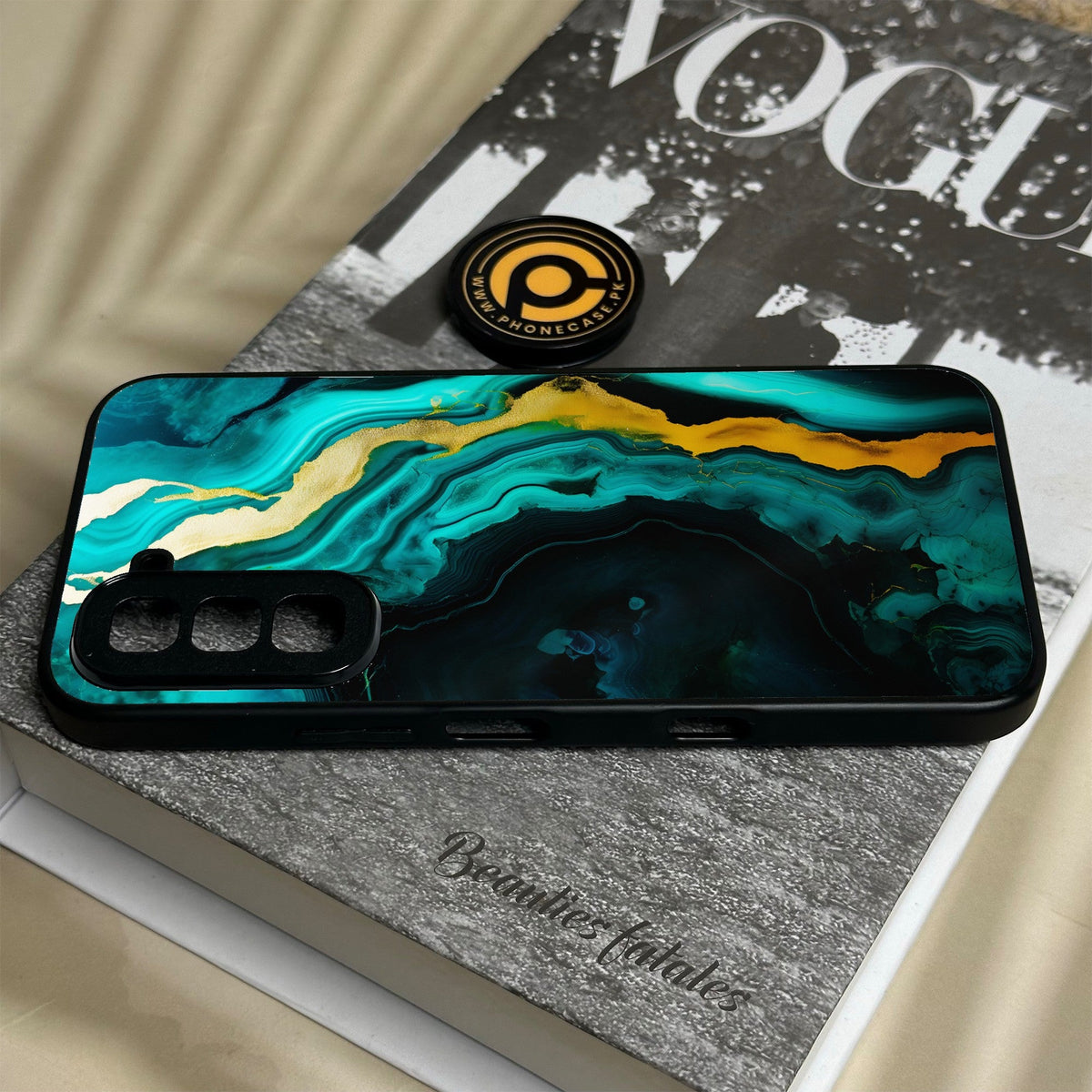 Infinix Hot 70 - Liquid 2.0 Design 6 - Premium Metal Printed Soft Bumper Shock Proof Case
