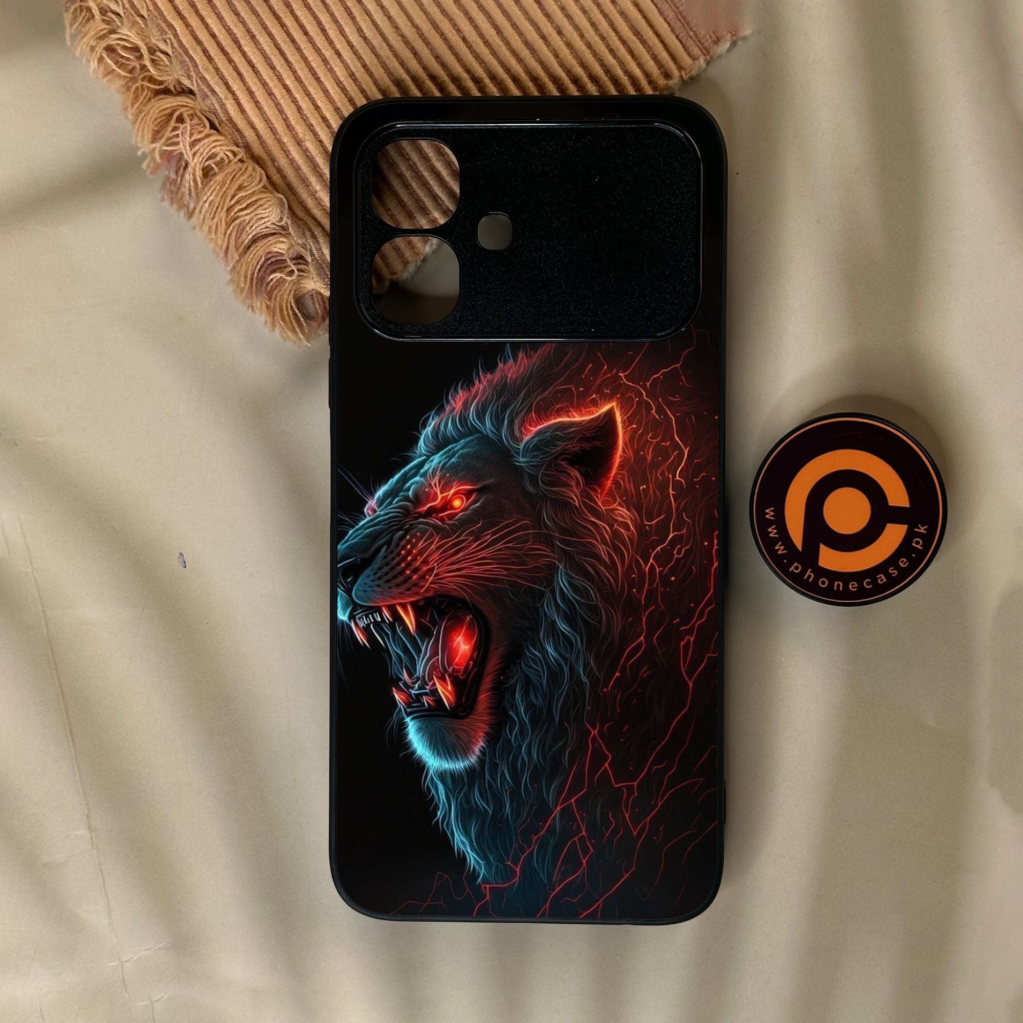 Infinix Smart 20 - Tiger 2.0 Design 6 - Premium Metal Printed Soft Bumper Shock Proof Case
