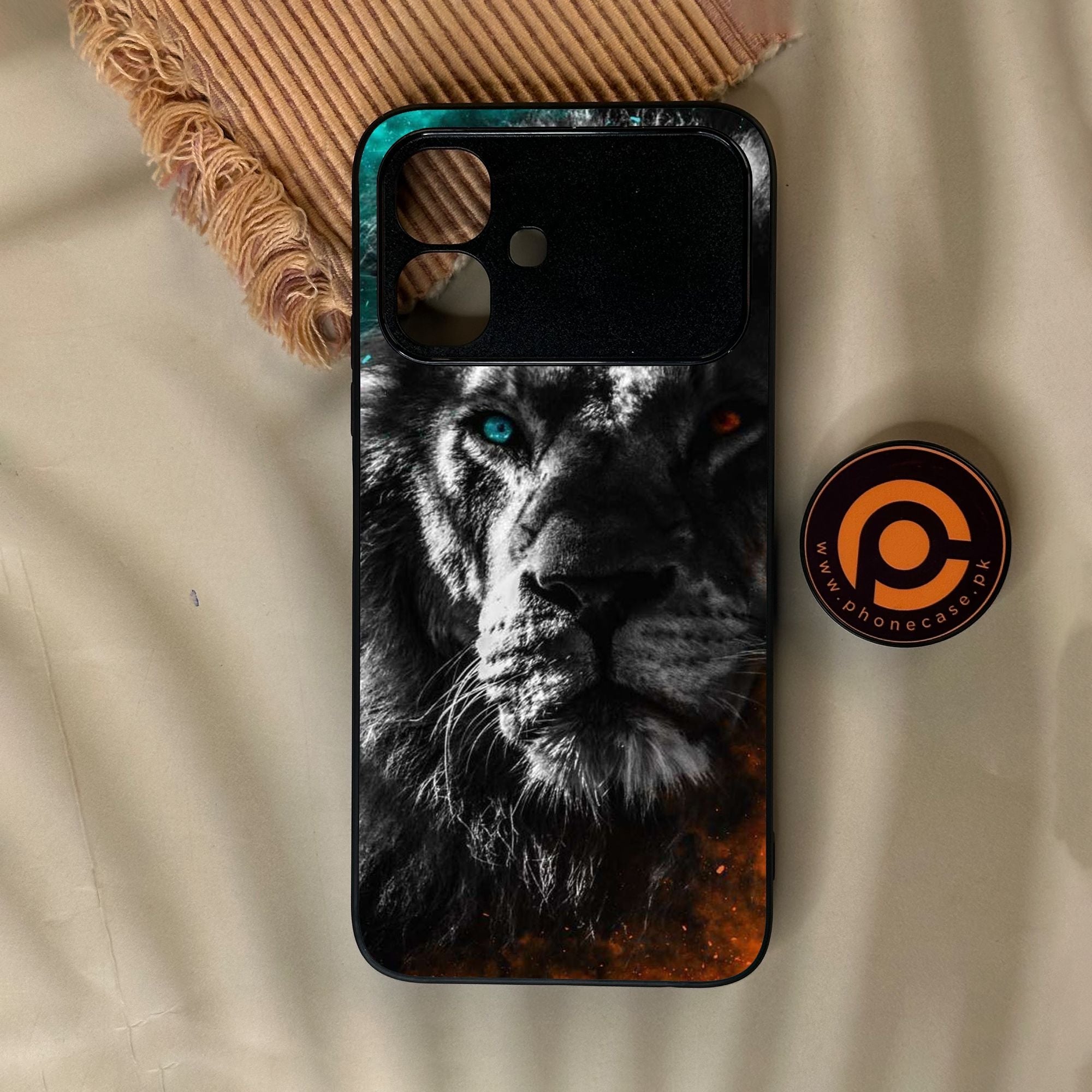 Infinix Smart 20 - Tiger Design 3 - Premium Metal Printed Soft Bumper Shock Proof Case