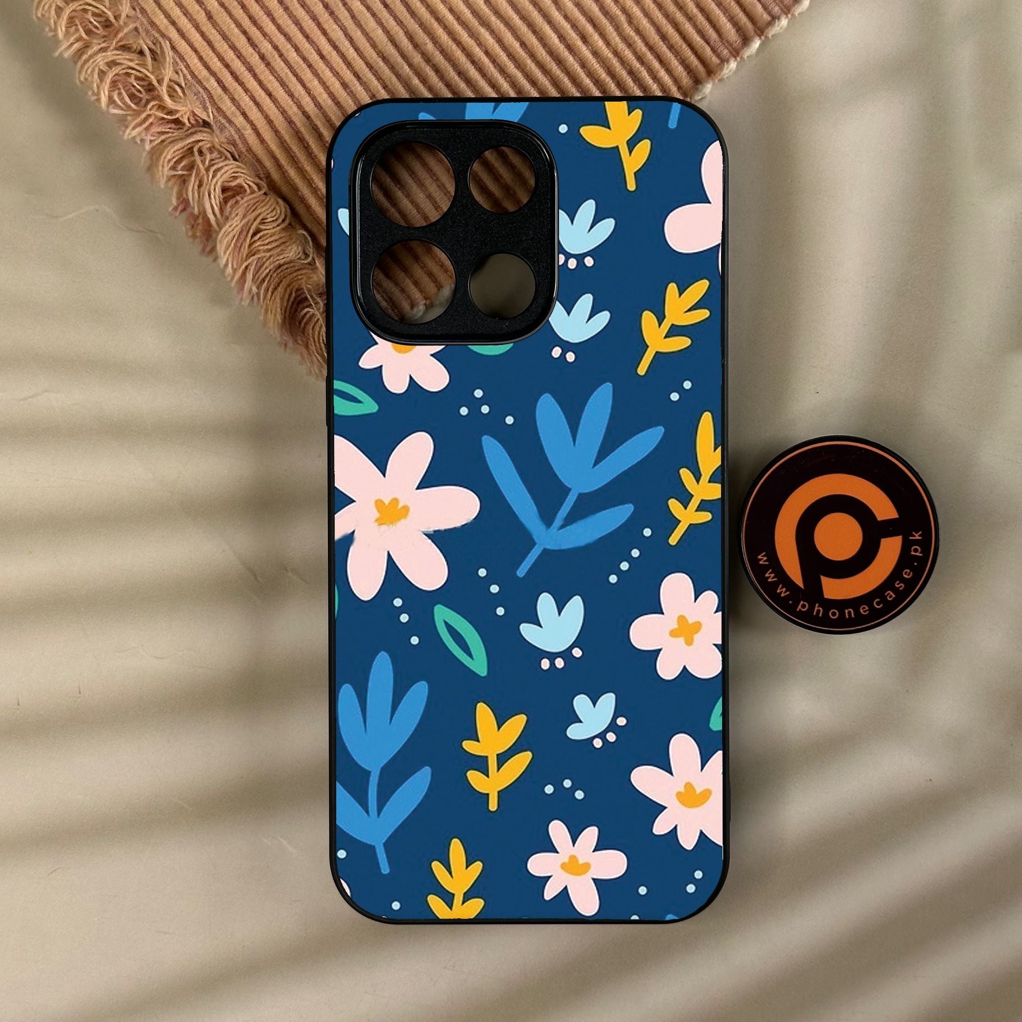 OnePlus Turbo 6 - Colorful Flowers - Premium Metal Printed Soft Bumper Shock Proof Case