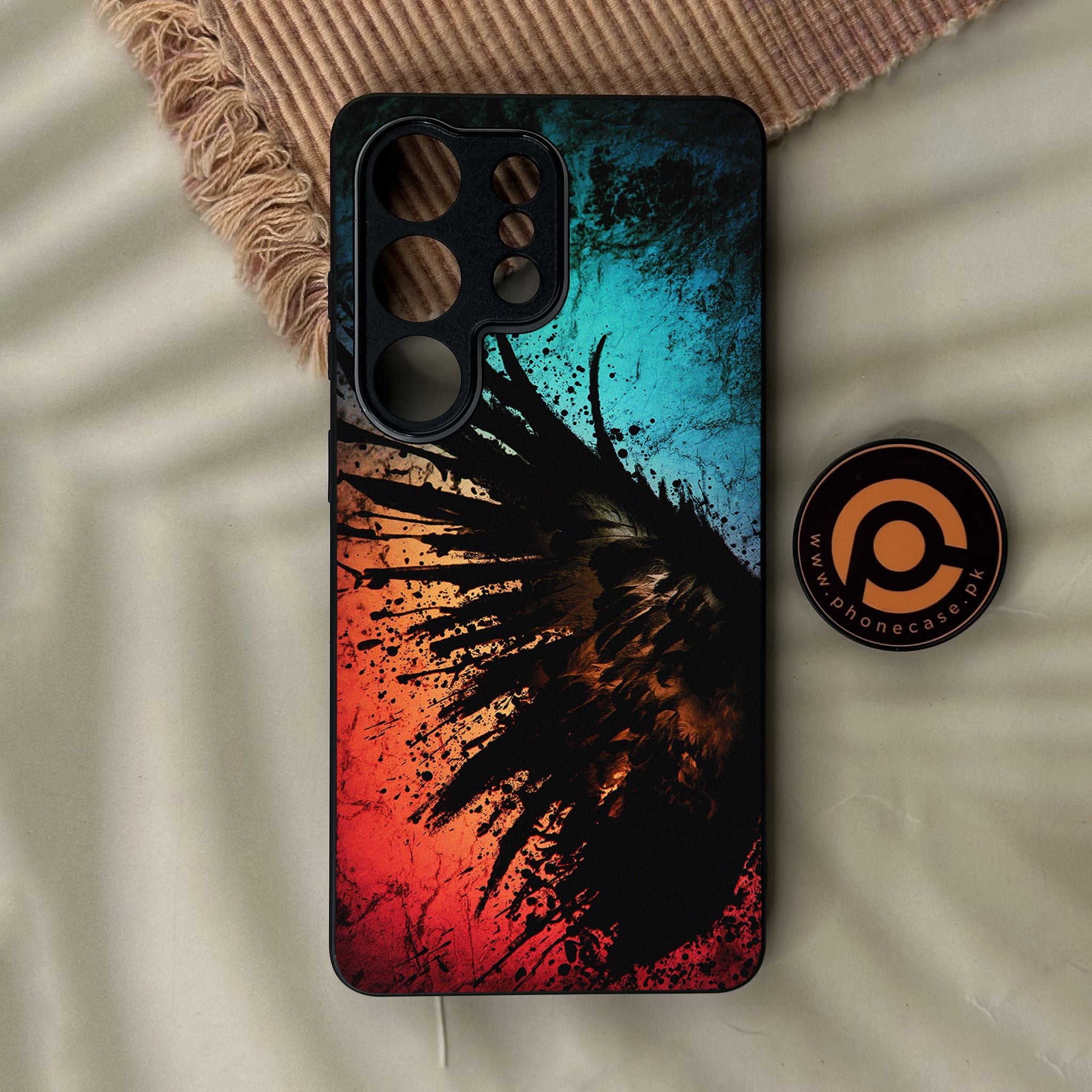 Galaxy S26 Ultra - Angel 2.0 Design 9 - Premium Metal Printed Soft Bumper Shock Proof Case