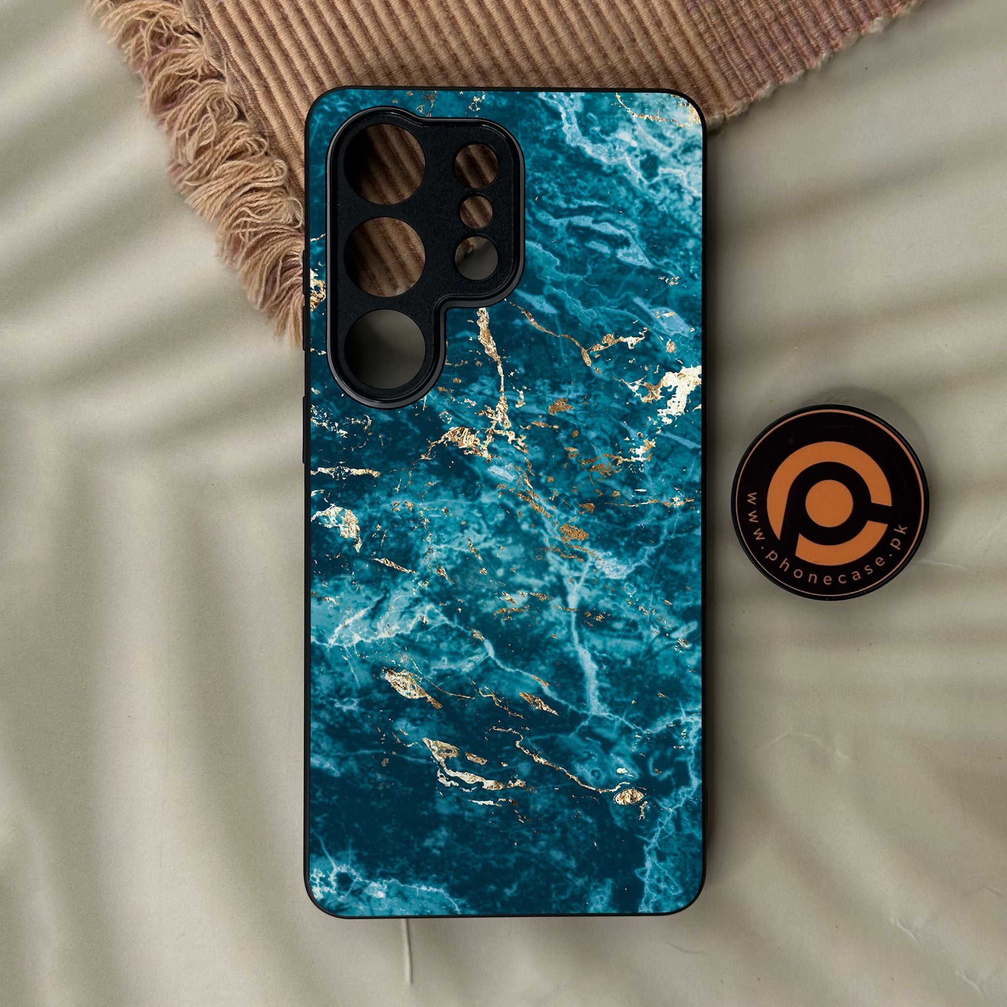 Galaxy S26 Ultra - Blue 2.0 Design 8 - Premium Metal Printed Soft Bumper Shock Proof Case