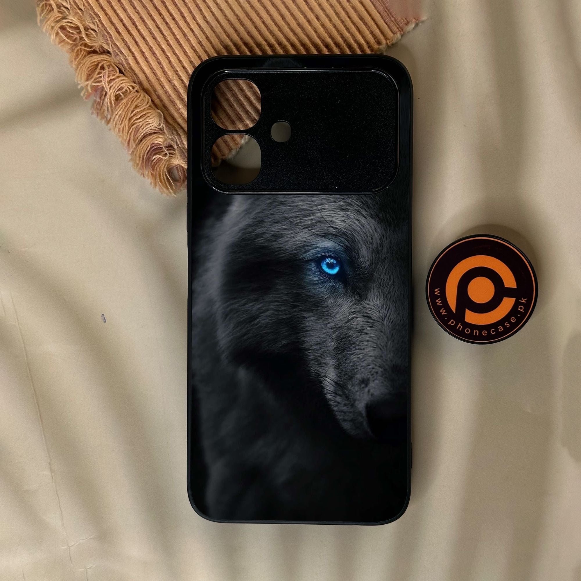 Infinix Smart 20 - Wolf Design 9 - Premium Metal Printed Soft Bumper Shock Proof Case