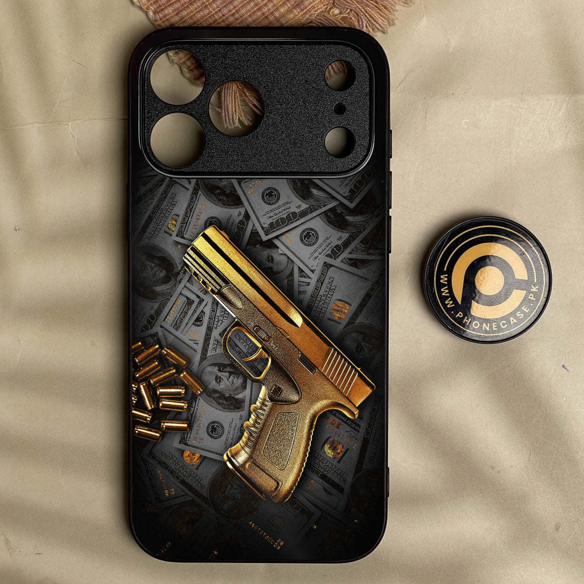 Iphone 18 Pro Max - Dollar Design 7 - Premium Metal Printed Soft Bumper Shock Proof Case