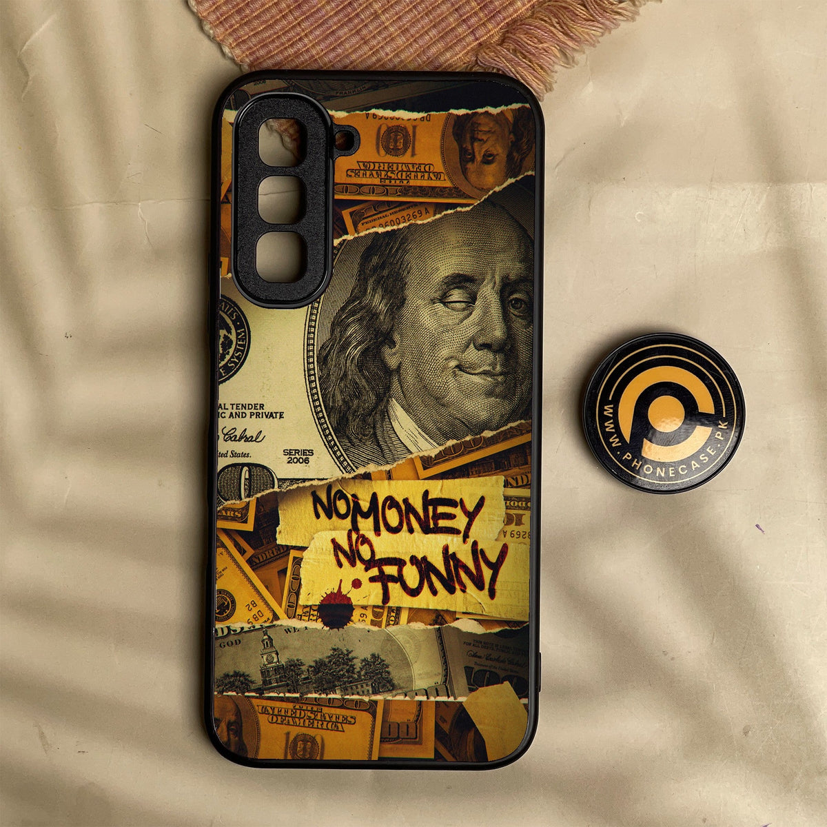 Infinix Hot 70 - Dollar Design 1 - Premium Metal Printed Soft Bumper Shock Proof Case